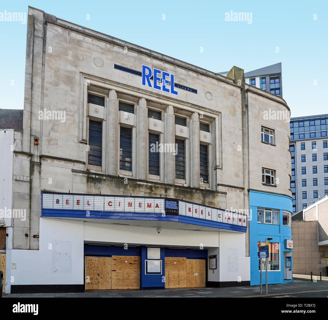 Reel Cinema, formerly ABC cinema, Royal Cinema, Canon Cinema. Cinema and concert venue. Royal Cinema Trust have plans to bring it back to life Stock Photo