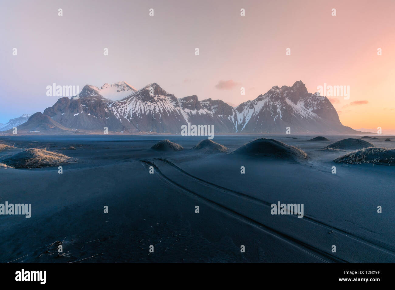 Stokksnes, Hornafjordur, Hofn, South Iceland, Iceland, Europe Stock Photo