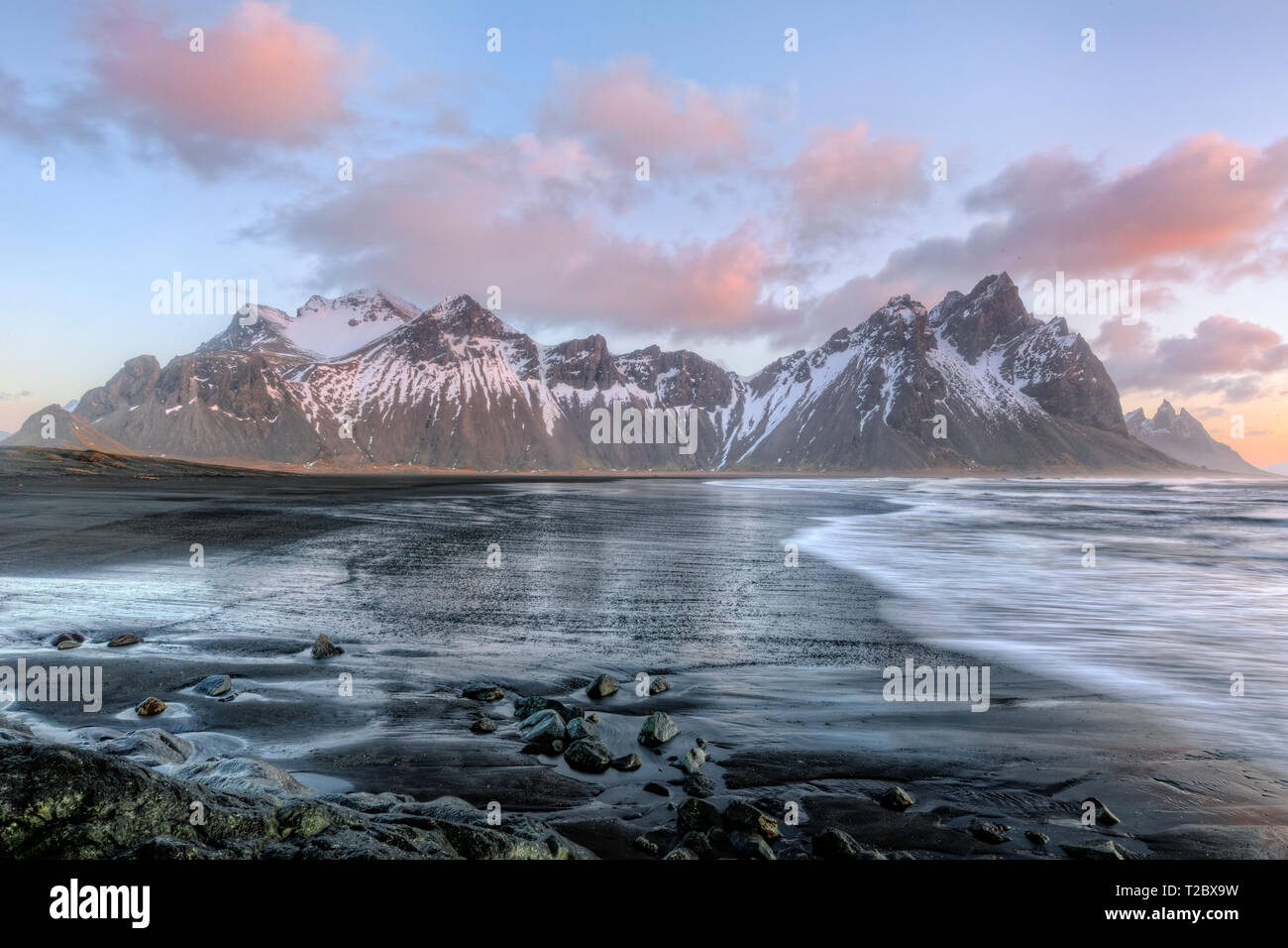 Stokksnes, Hornafjordur, Hofn, South Iceland, Iceland, Europe Stock Photo