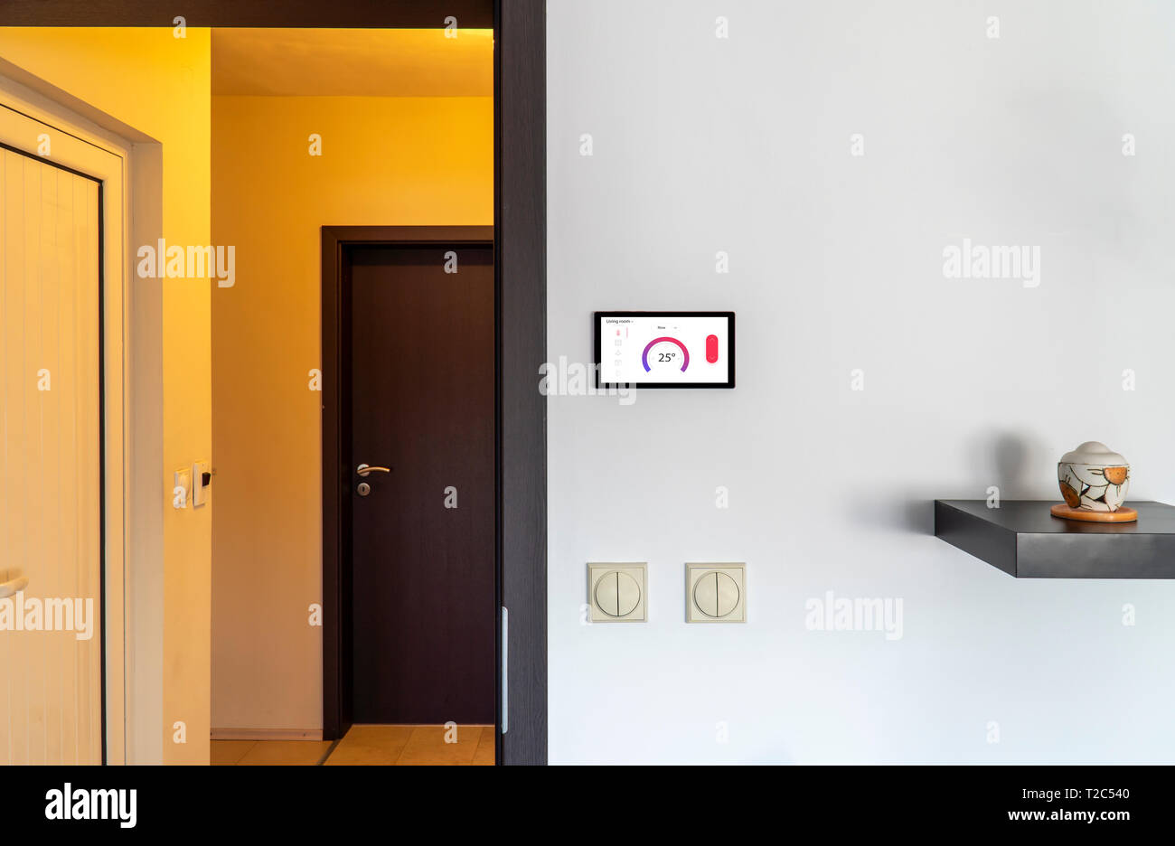 Smart home temperature control concept Device with software Circuit Diagram