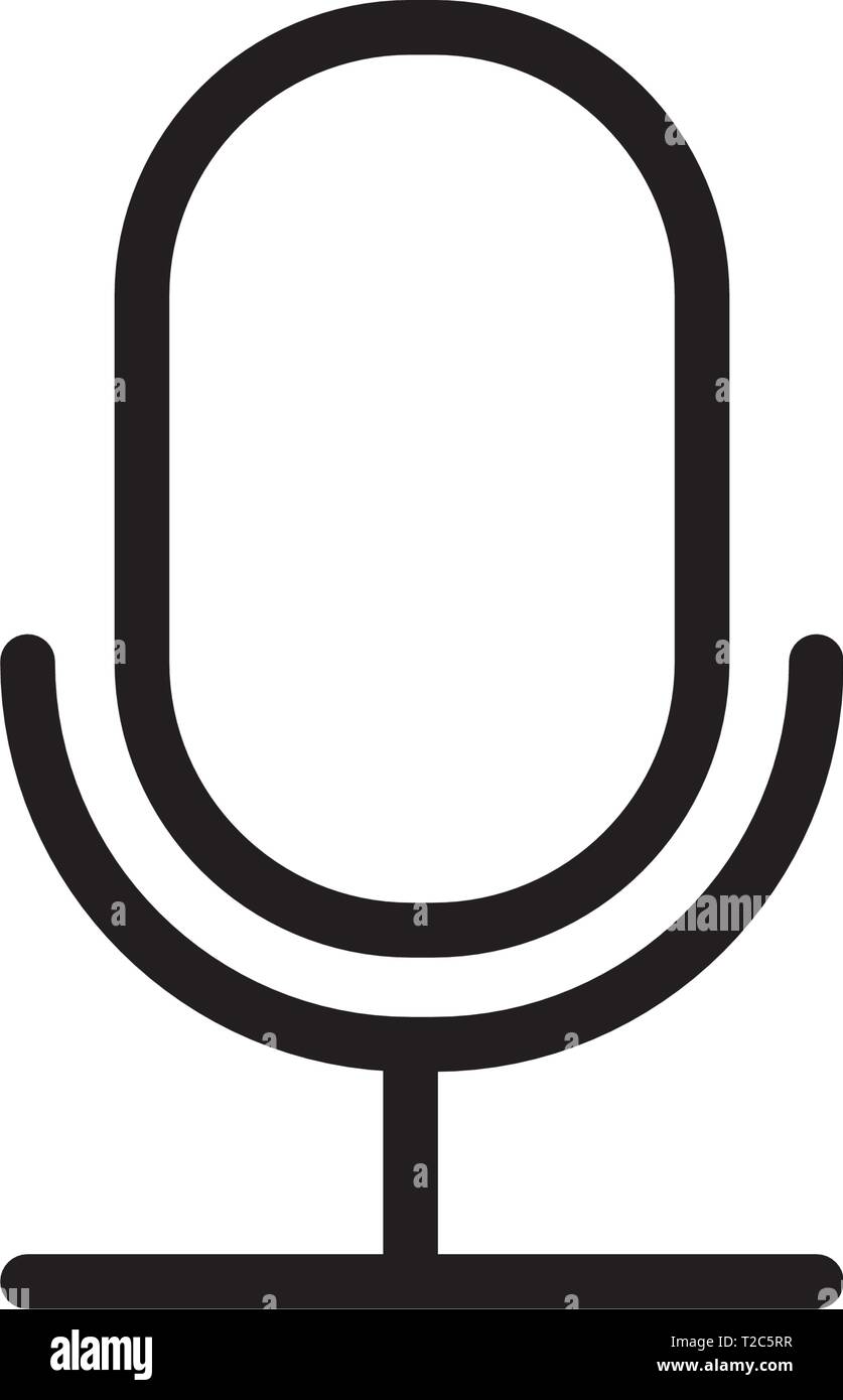 microphone icon vector Stock Vector Image & Art - Alamy