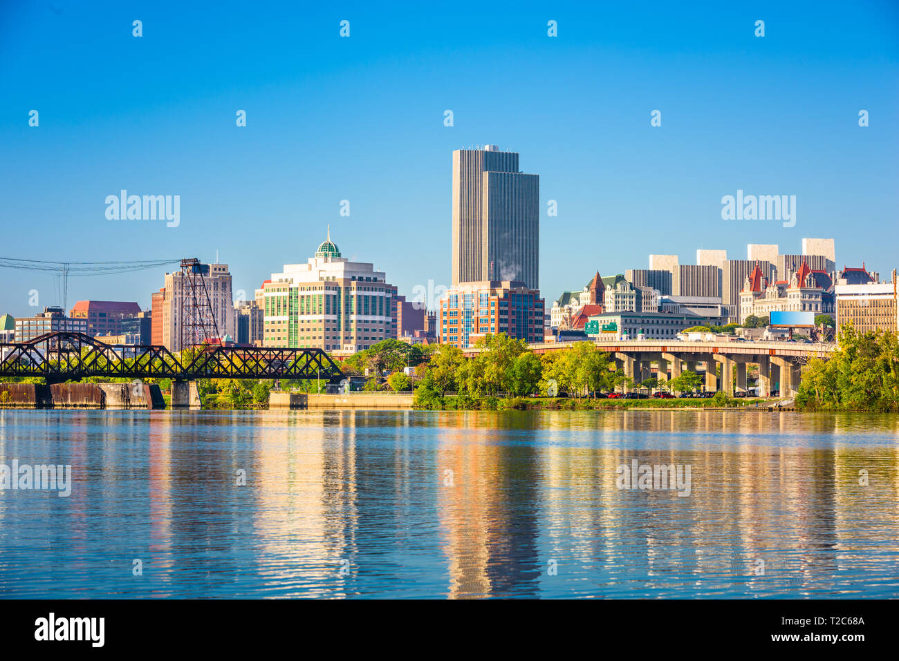 Albany, New York, USA Downtown skyline. Stock Photo