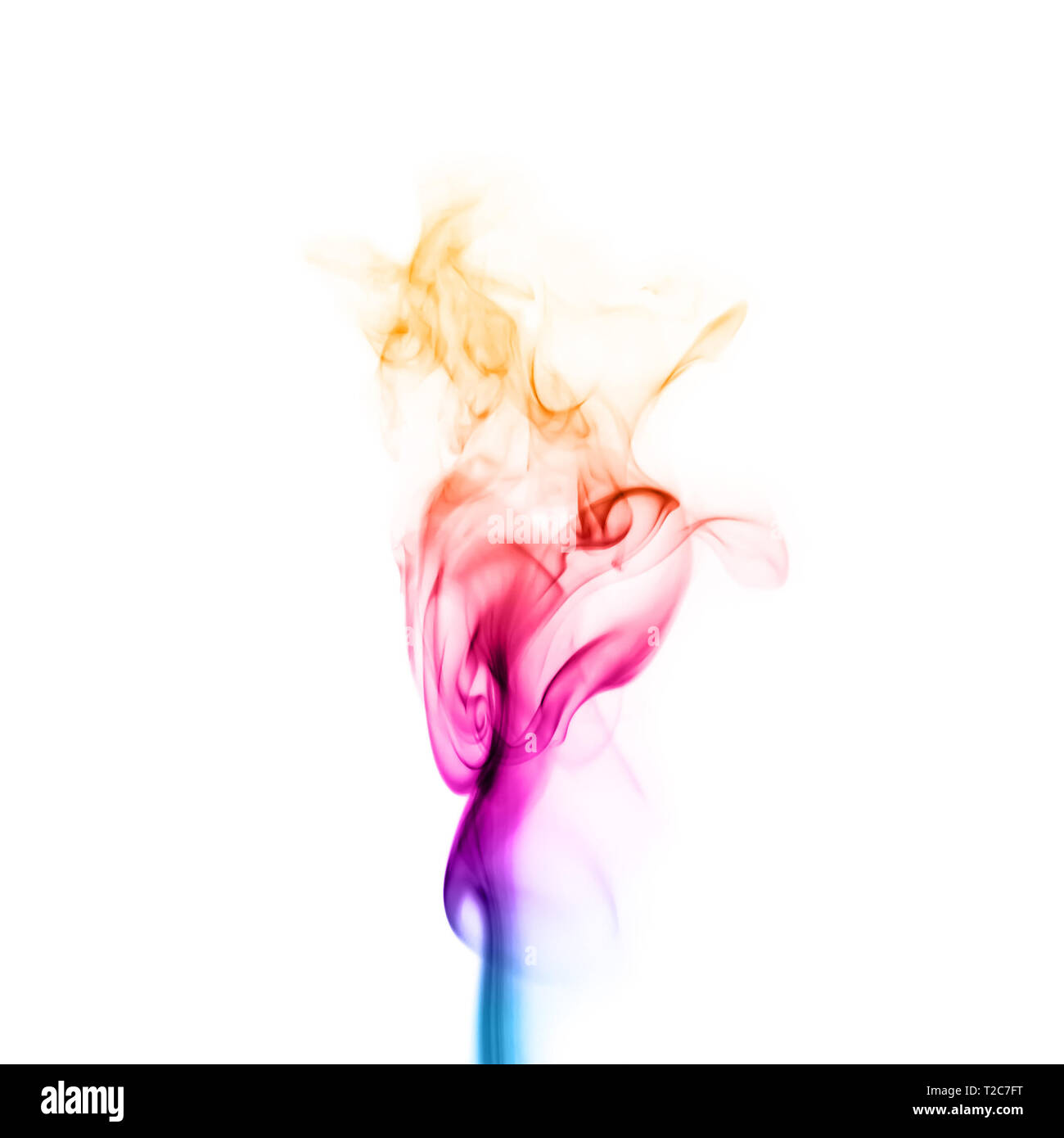 colorful smoke isolated on white background close up Stock Photo - Alamy