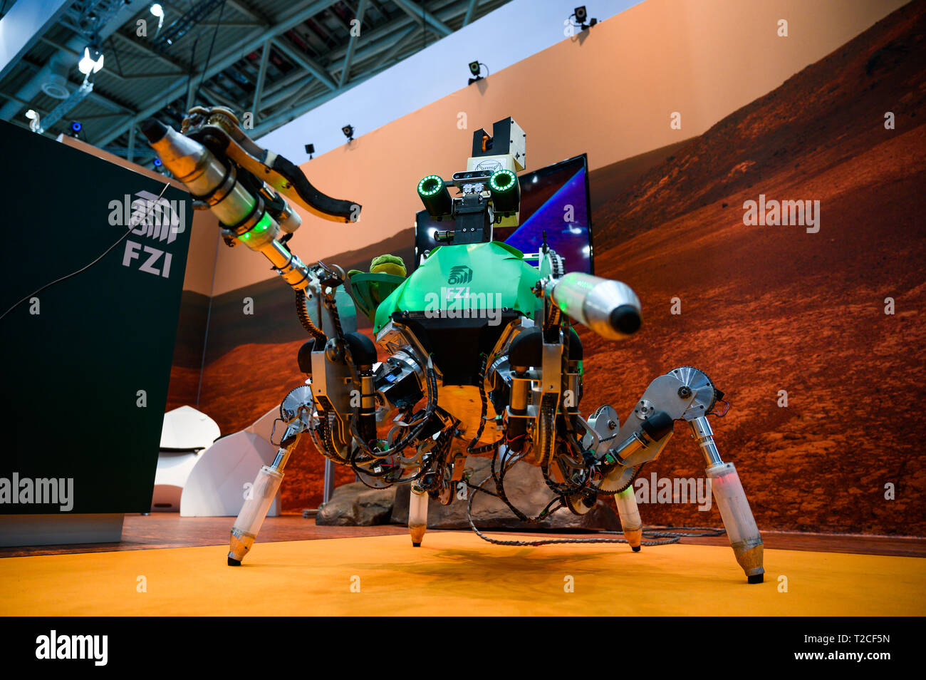 Hannover Germany 01st Apr 19 The Lauron 5 Research Robot Will Be On Display At The Stand Of The Fzi Research Center For Computer Science At The Hanover Fair Credit Christophe Gateau Dpa Alamy