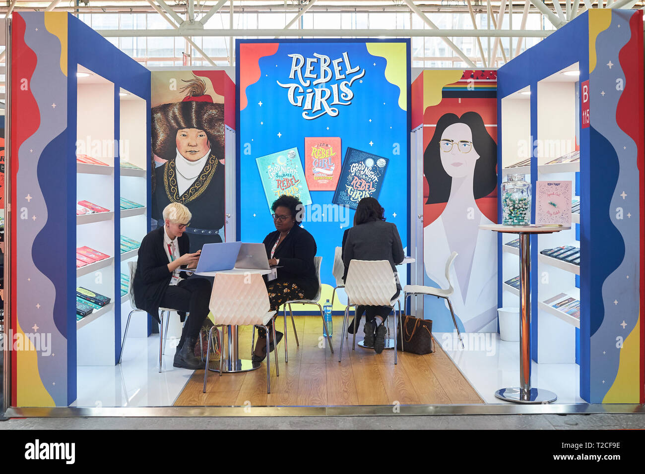 Bologna, ITALY. 1 April, 2019. Views from Bologna Children's Book Fair Opening Day at Fiera District in Bologna, Italy. Credit:  Massimiliano Donati/Awakening/Alamy Live News Stock Photo