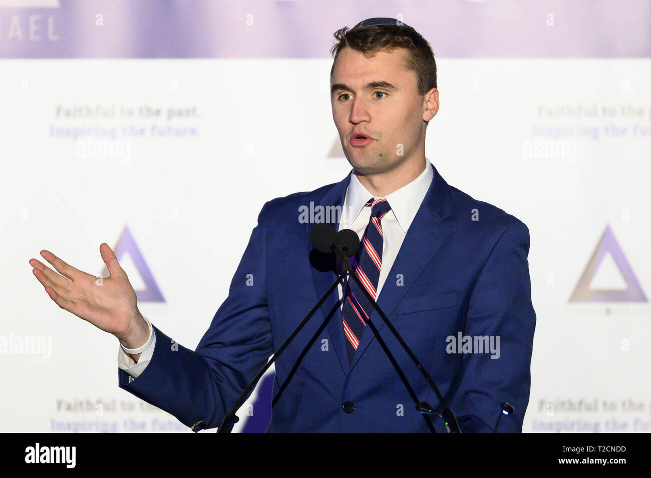 New York, NY, USA. 31st Mar, 2019. CHARLIE KIRK, founder, Turning Point ...