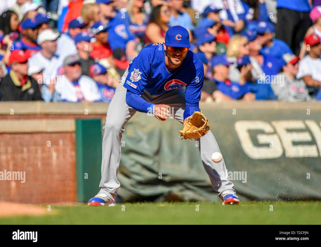 Mar 31, 2019 Chicago Cubs third baseman Kris Bryant 17 during an MLB