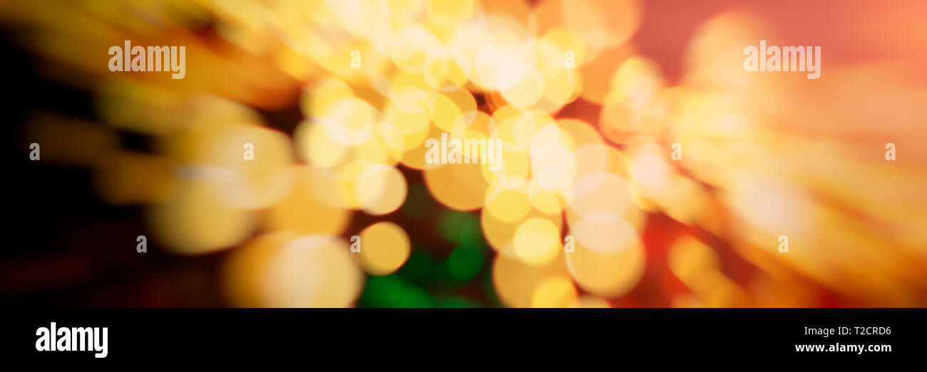 Abstract Blurred Background Of Red Yellow Pink Green Spots On