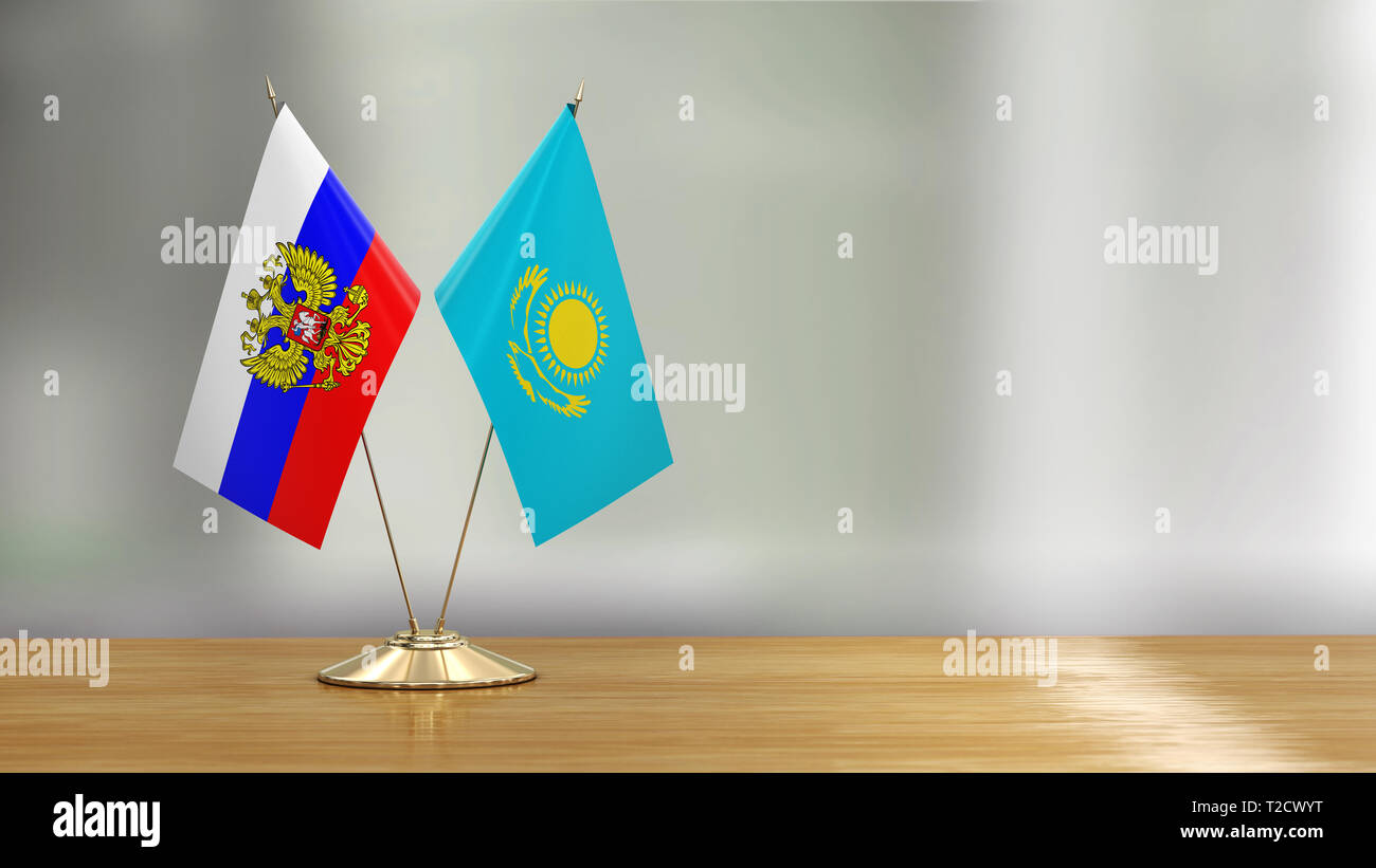 Kazakhstan Map Russia Flag Colors Stock Illustration 1402689083