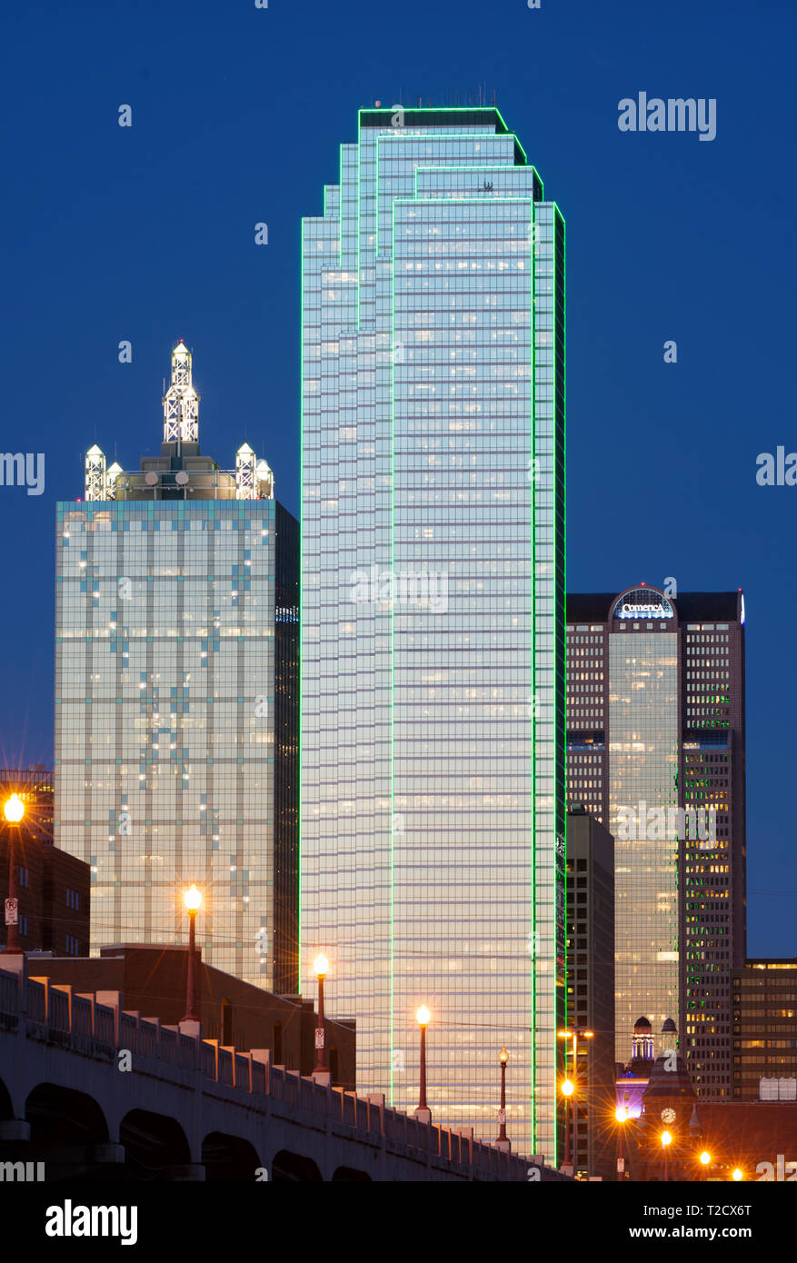 Dallas Skyline 40219 Stock Photo