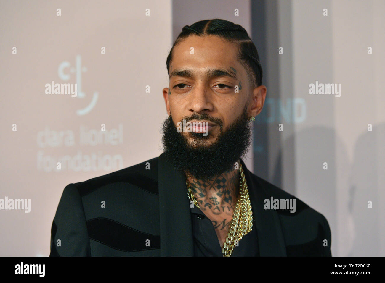 Ermias Asghedom aka Nipsey Hussle attends the 2018 Diamond Ball at Cipriani Wall Street on September 13, 2018 in New York City. Stock Photo