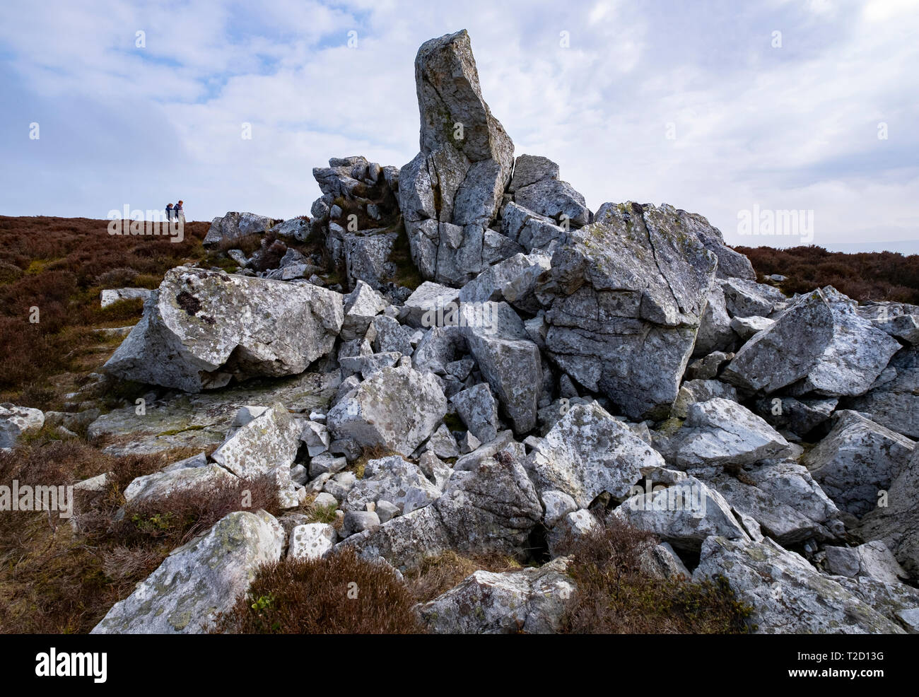 Rock formations at the famous Stiperstones, Shropshire, England, UK ...
