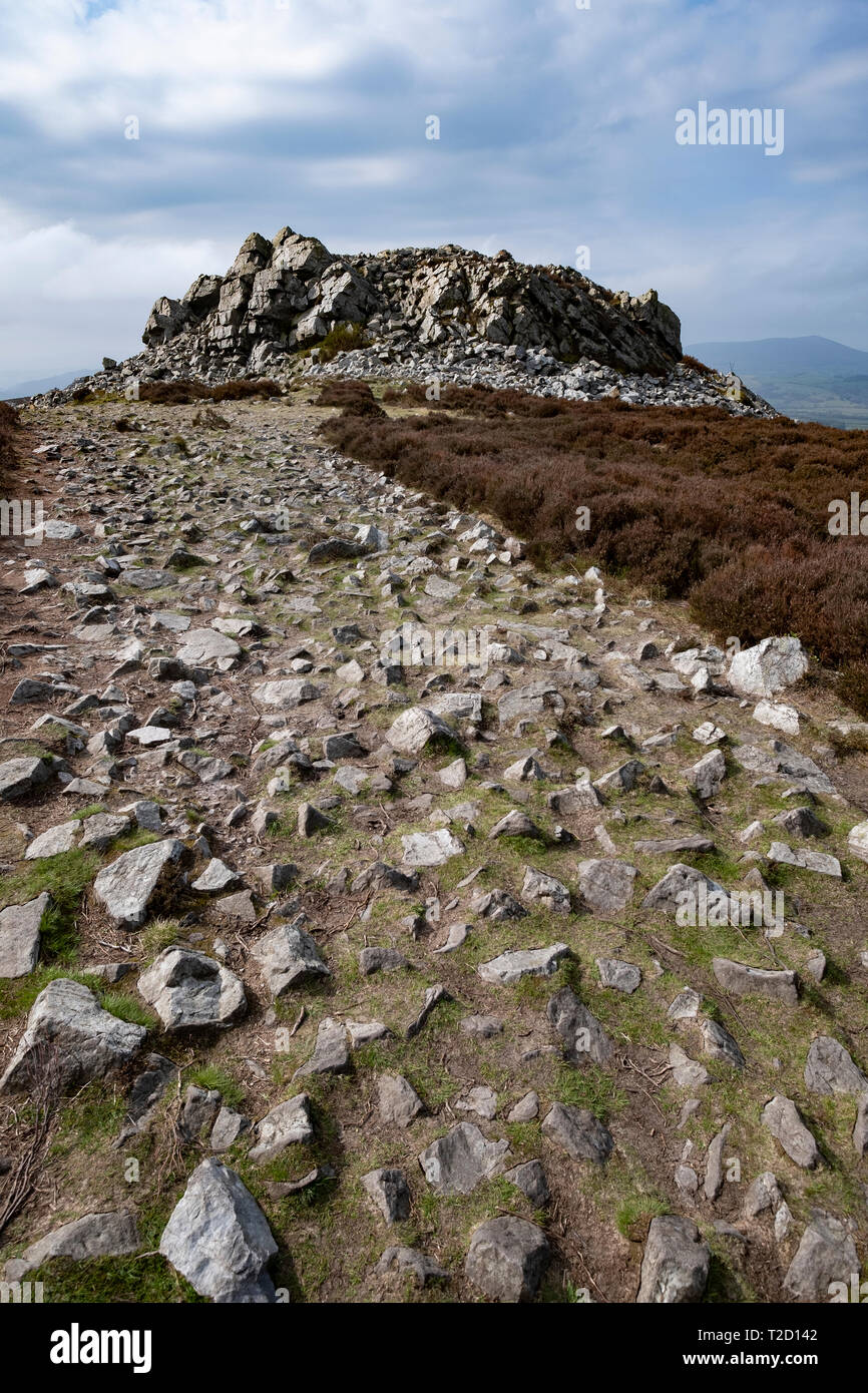 Rock formations at the famous Stiperstones, Shropshire, England, UK ...