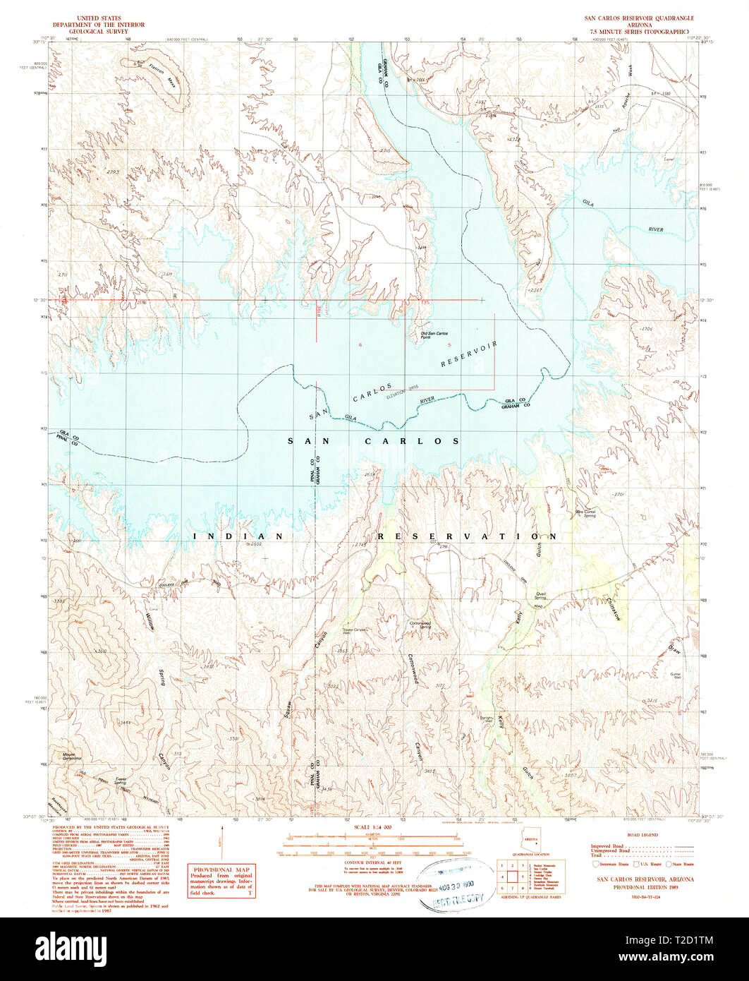 San Carlos Arizona Map San Carlos Arizona Map Cut Out Stock Images & Pictures - Alamy