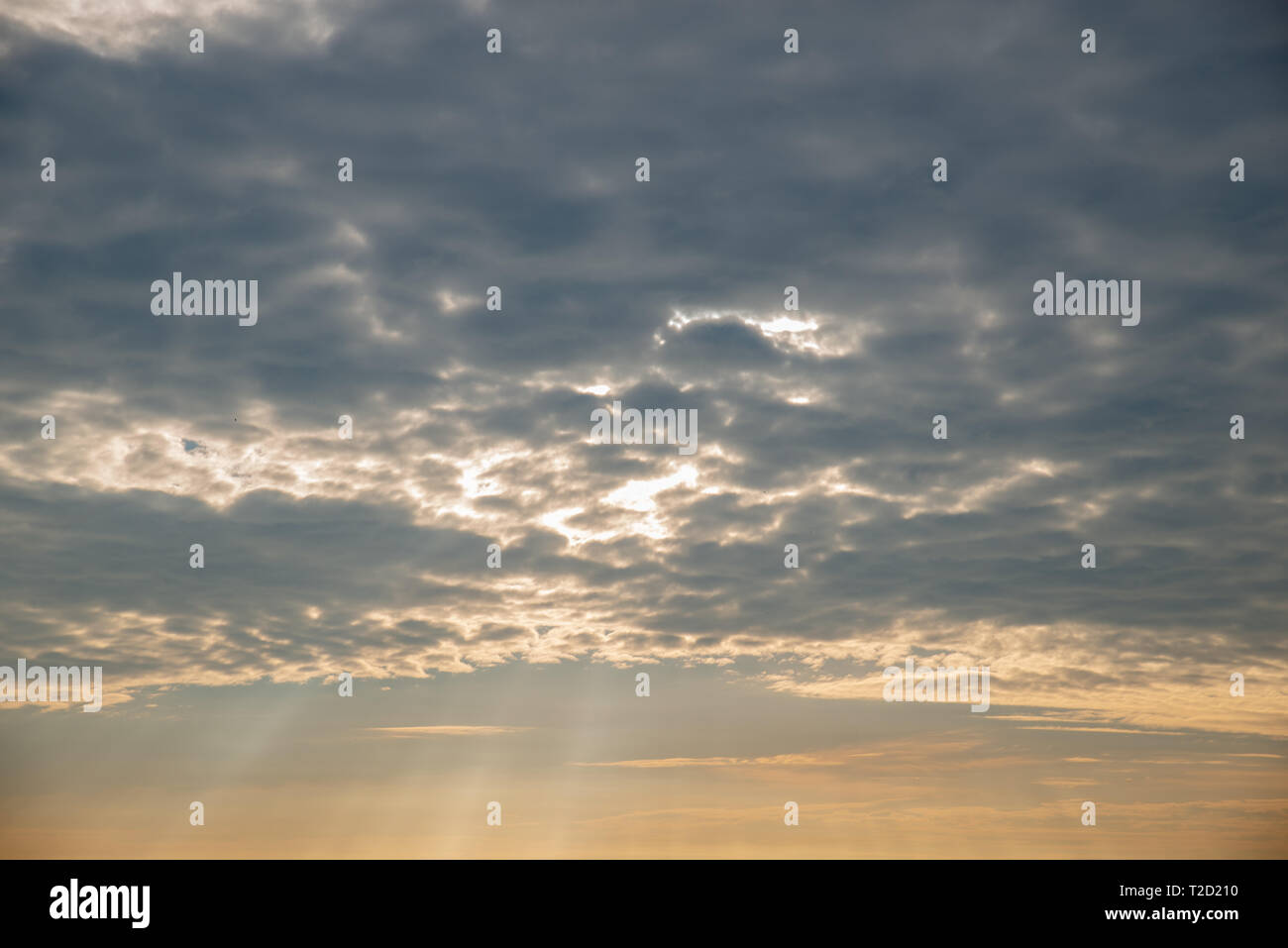 sky with clouds texture on sunrise. texture background Stock Photo