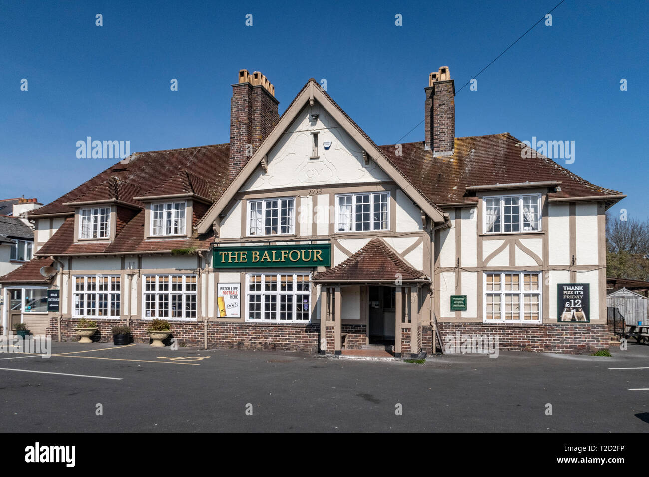 The Balfour pub, at Woolbrook in Sidmouth, Devon Stock Photo Alamy