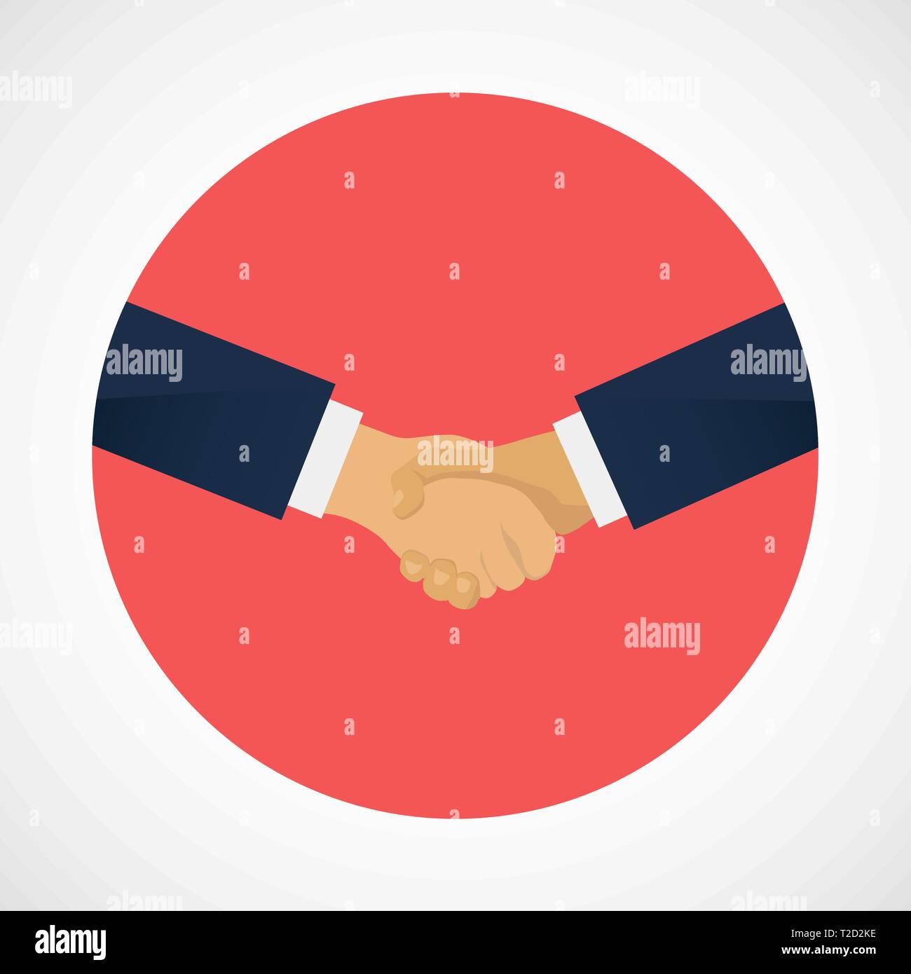 Handshake icon of business partners, vector, illustration, eps file ...