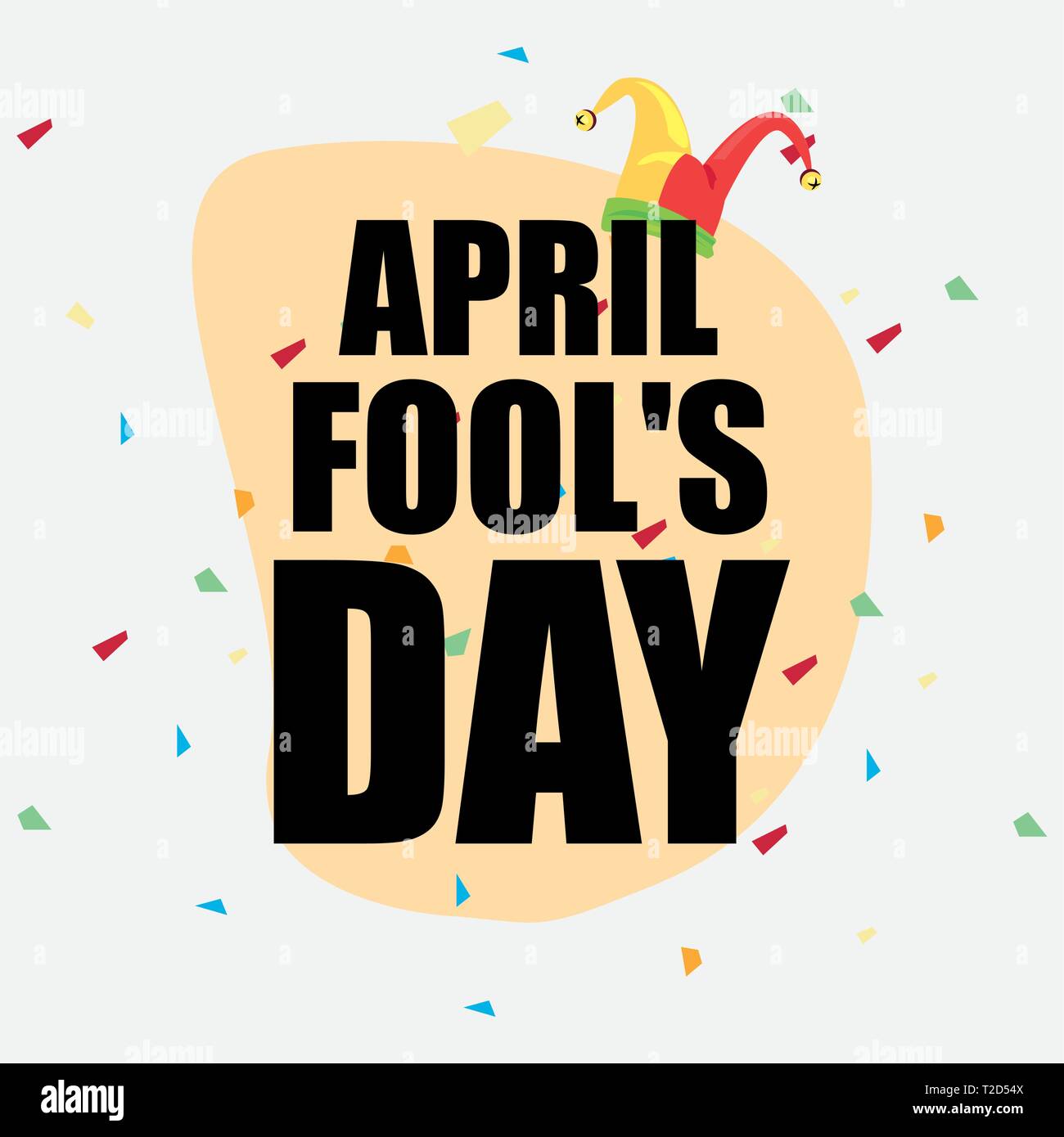 April Fools Lettering april fools day lettering celebration vector illustration Stock Vector ...
