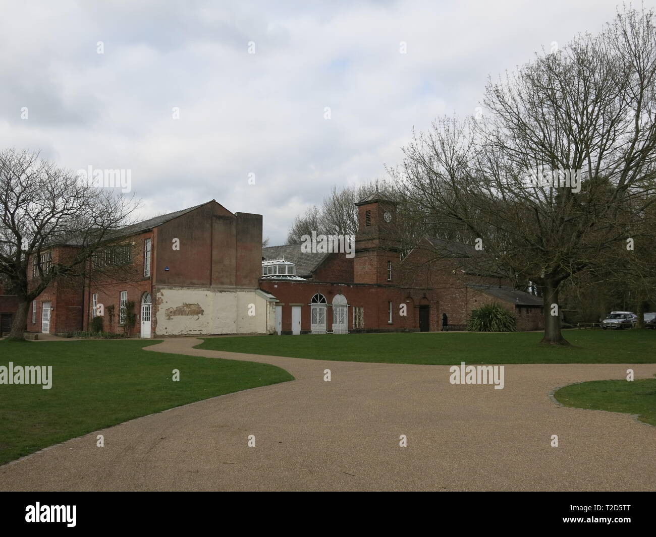 One wing of the house and outbuildings at Worden Park, Leyland, are all