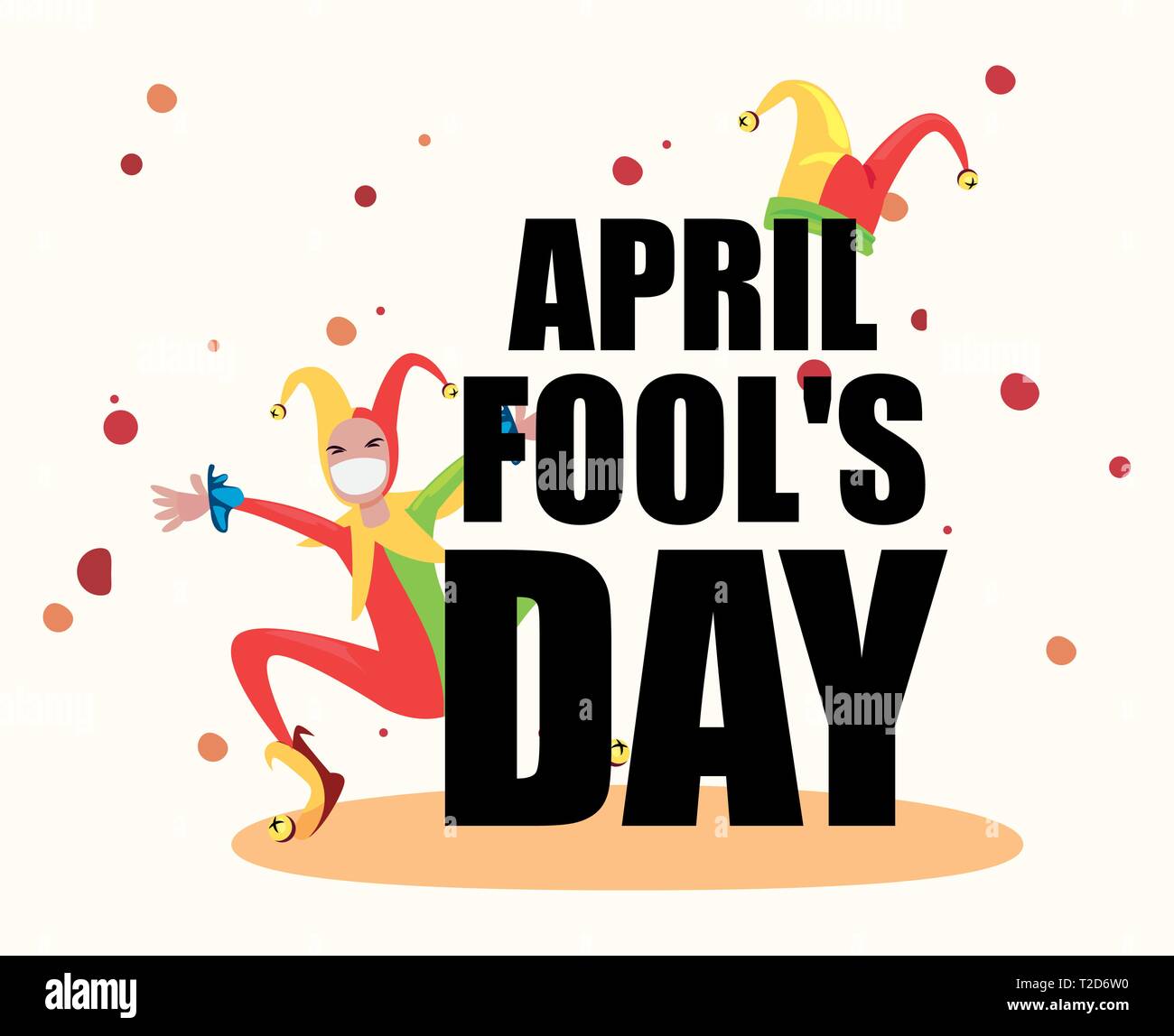 april fools day joker comic poster vector illustration Stock Vector Image &  Art - Alamy