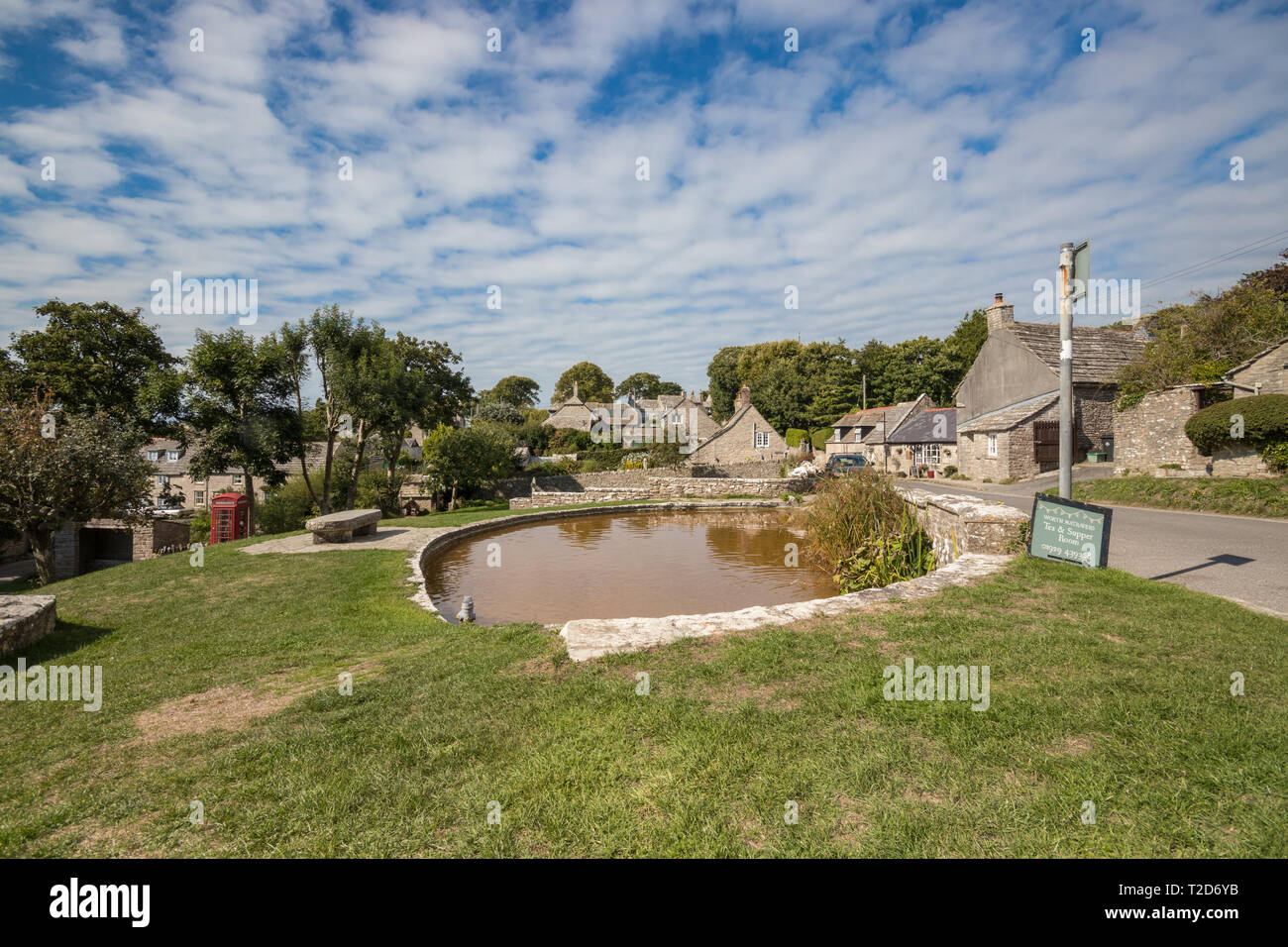 The village pond at Worth Matravers, Dorset, UK Stock Photo Alamy