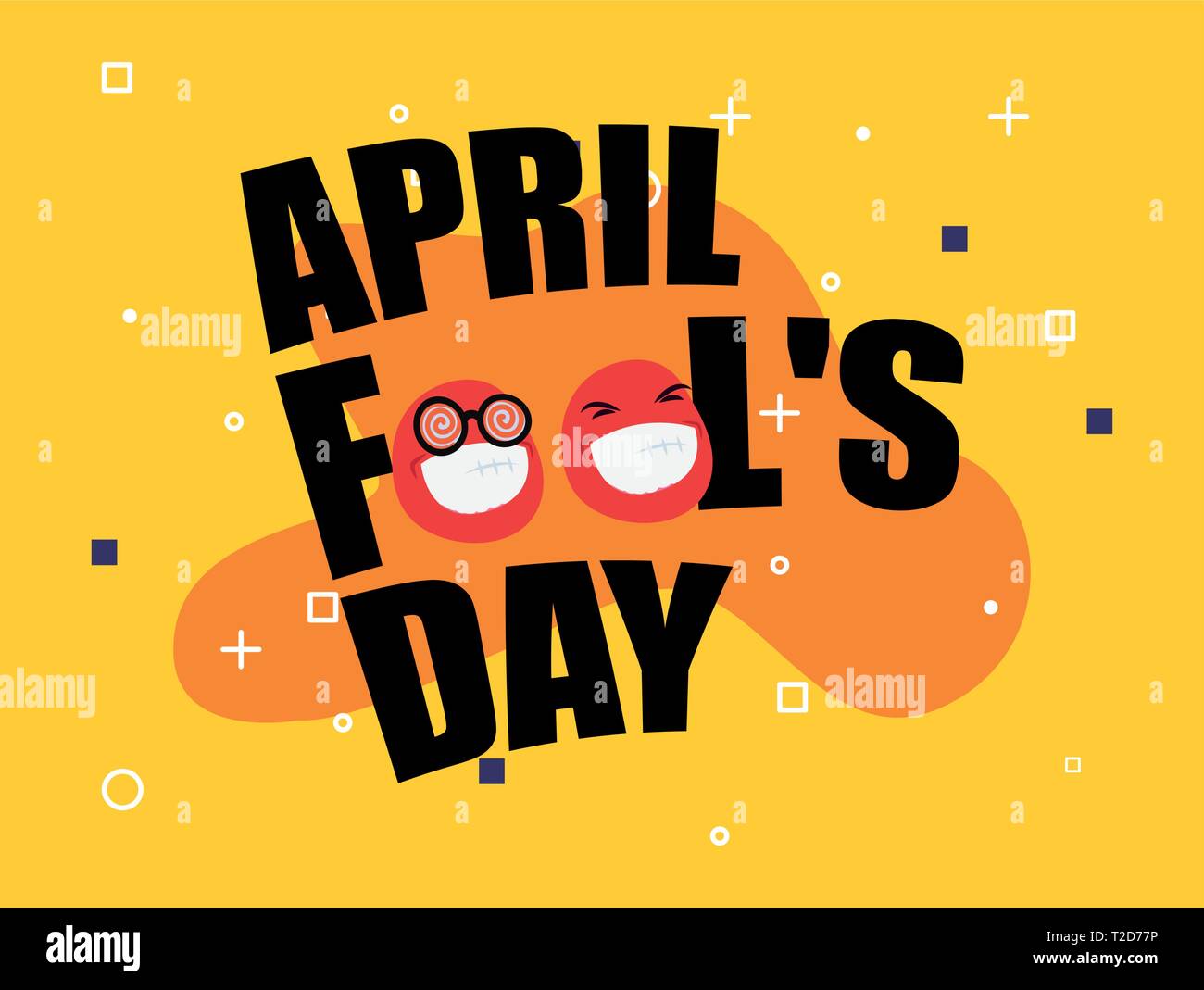 April Fools Lettering april fools day lettering celebration vector illustration Stock Vector ...