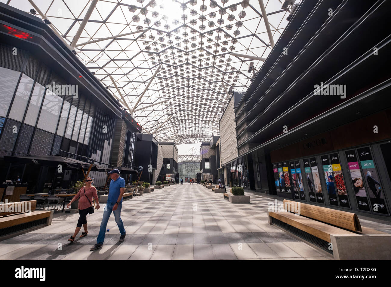 City Walk outdoor retail complex by Meraas, Dubai, United Arab Emirates Stock Photo