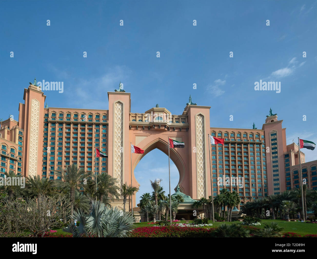 Atlantis The Palm Hotel in Dubai, United Arab Emirates Stock Photo