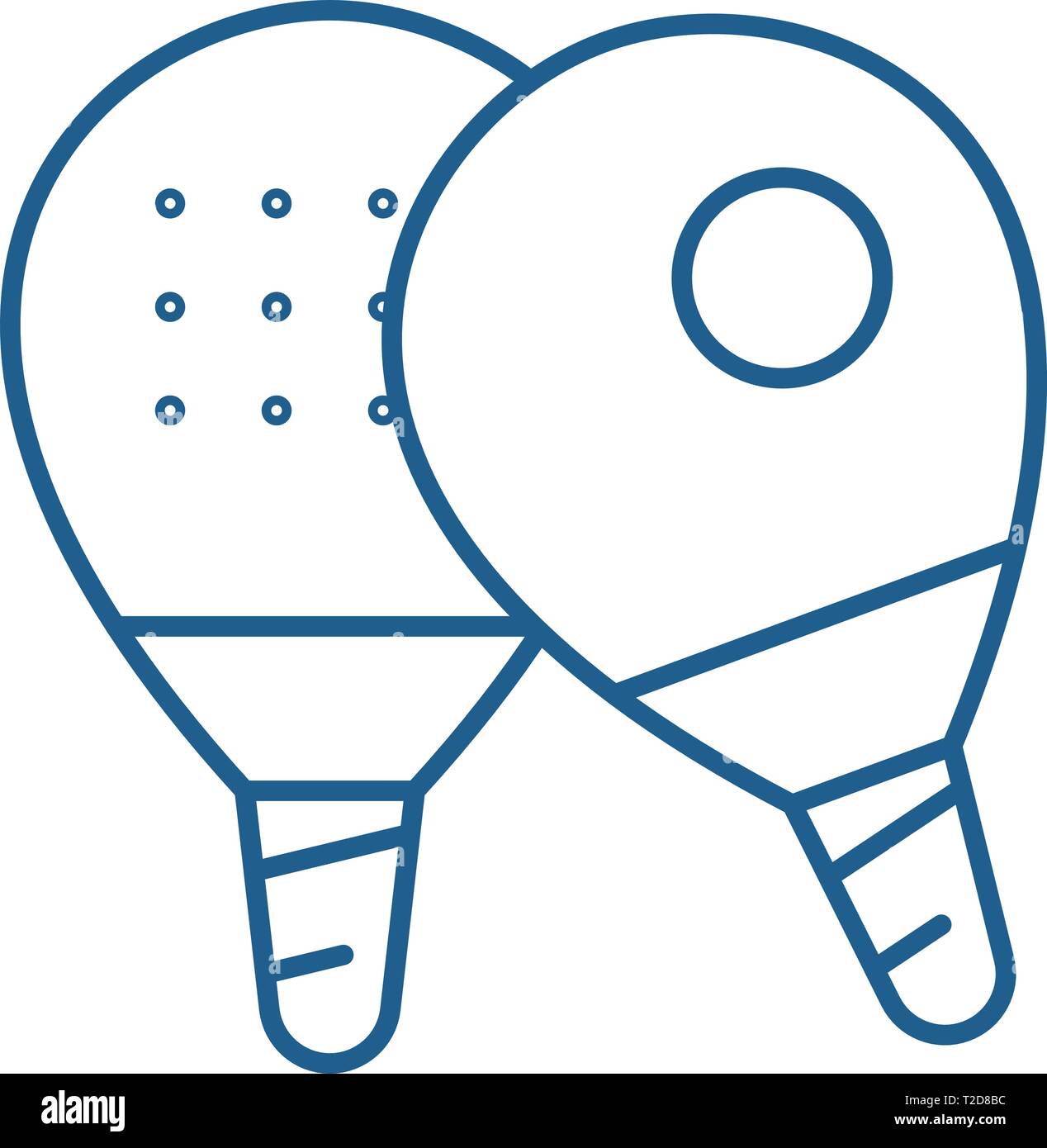 Ping Pong Racket Ball Outline High Resolution Stock Photography and ...