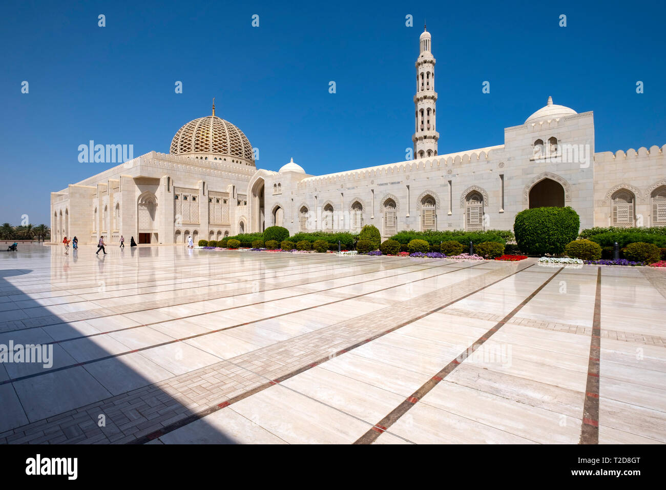 Sultan Qaboos Grand Mosque in Muscat, Oman Stock Photo