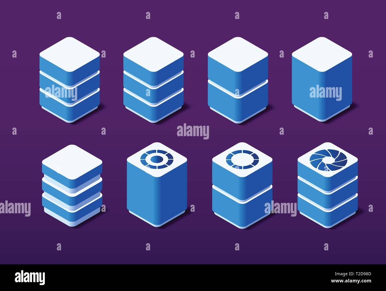 3d set server network technology of connection data center computing ...