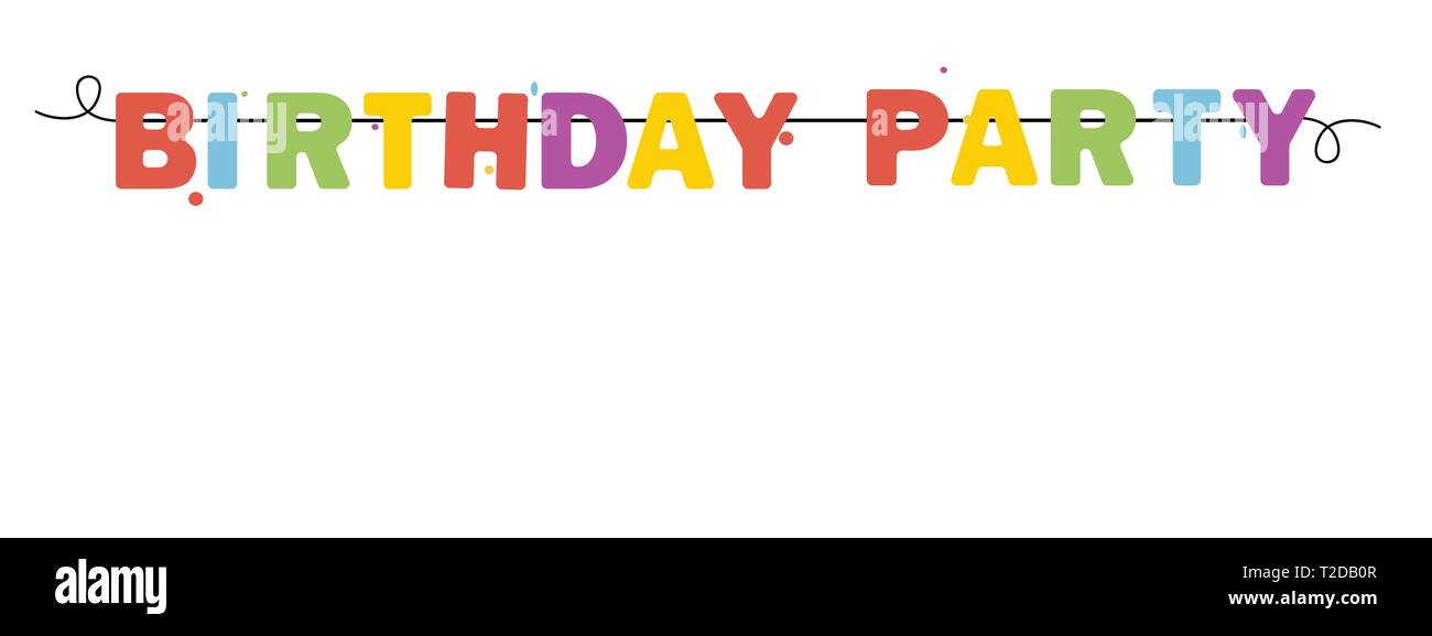 Happy Birthday Banner Background Stock Vector Art Illustration