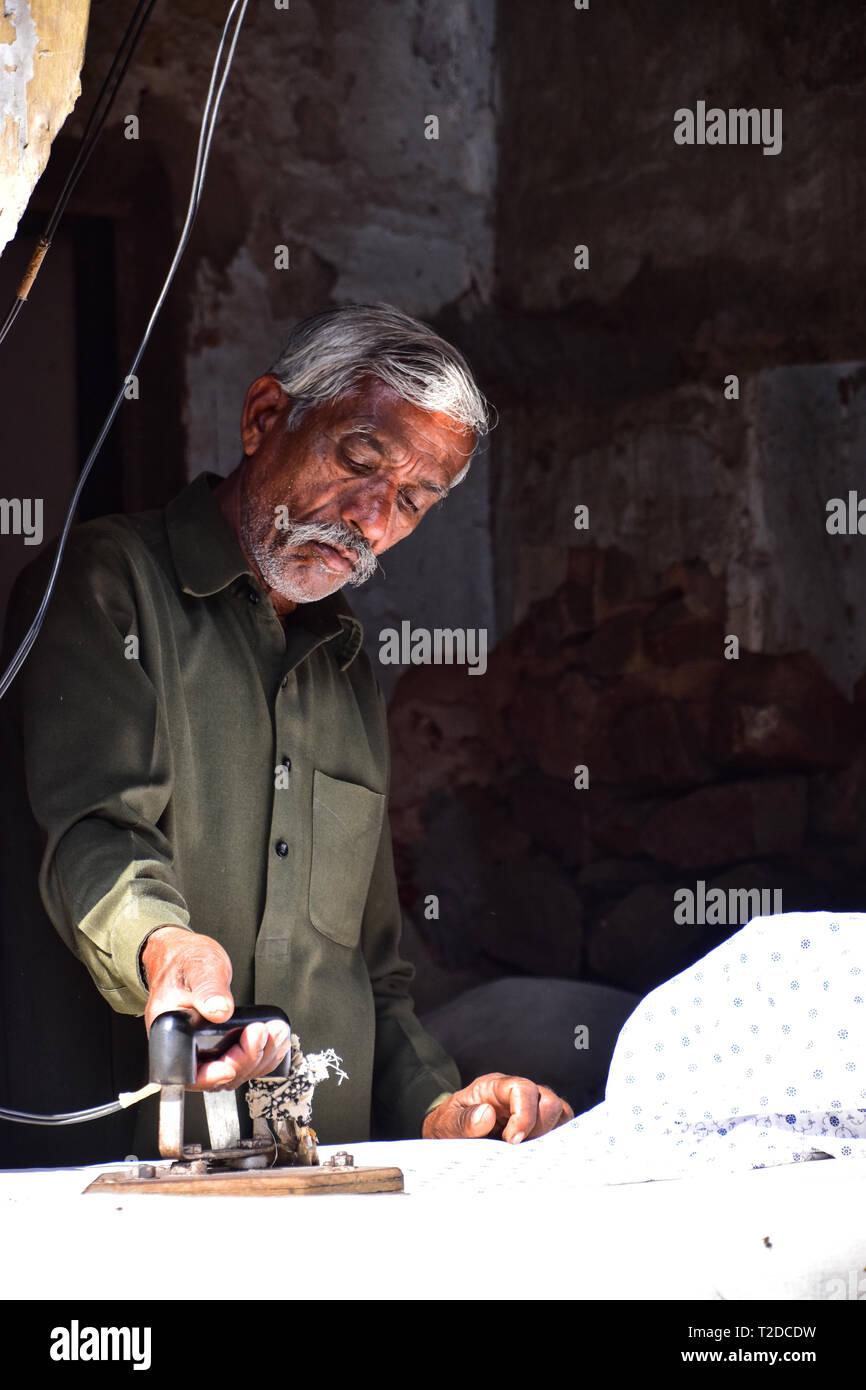 Indian tailor hi-res stock photography and images - Alamy