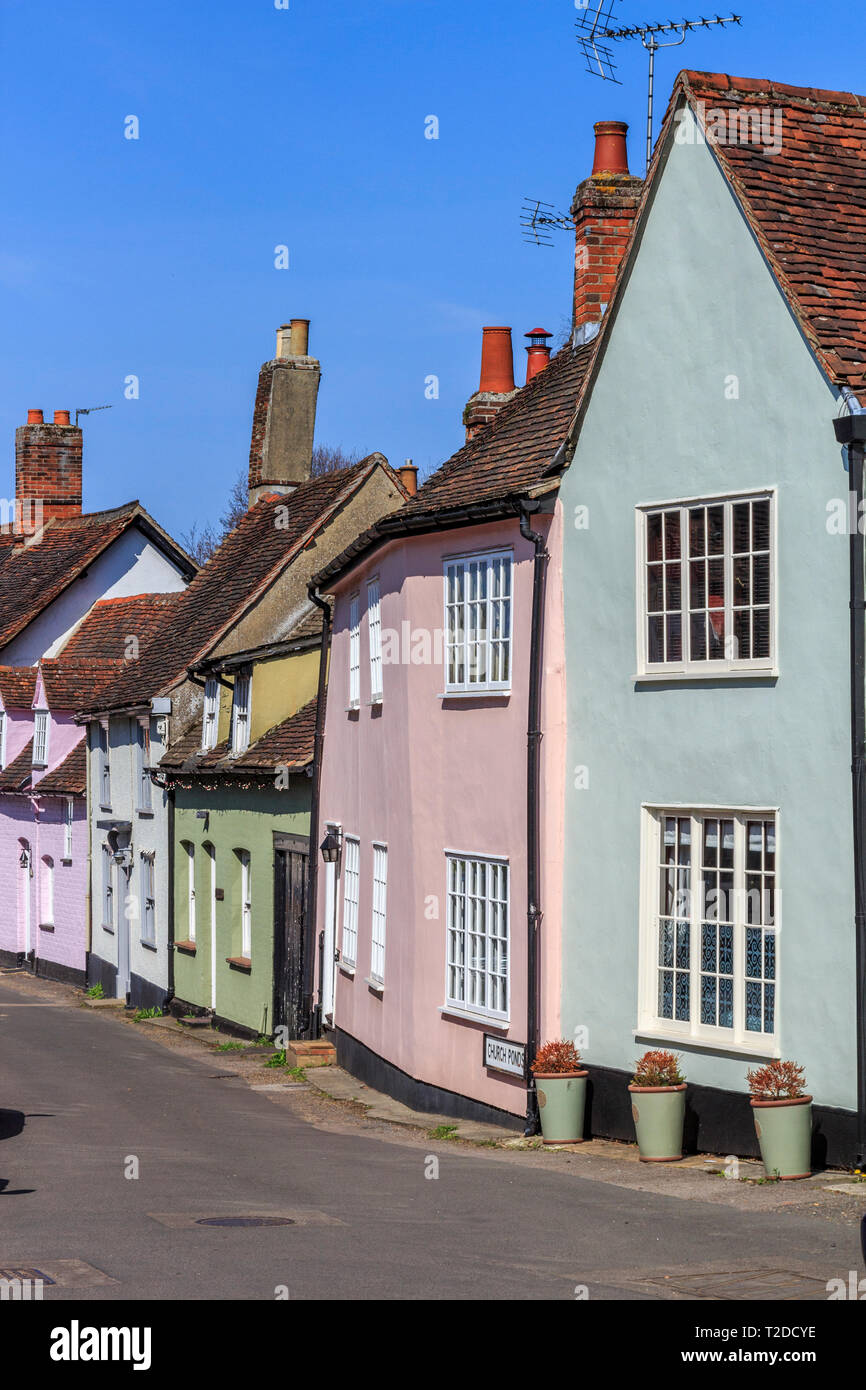 Castle Hedingham, Village Centre, essex, England, UK, GB Stock Photo