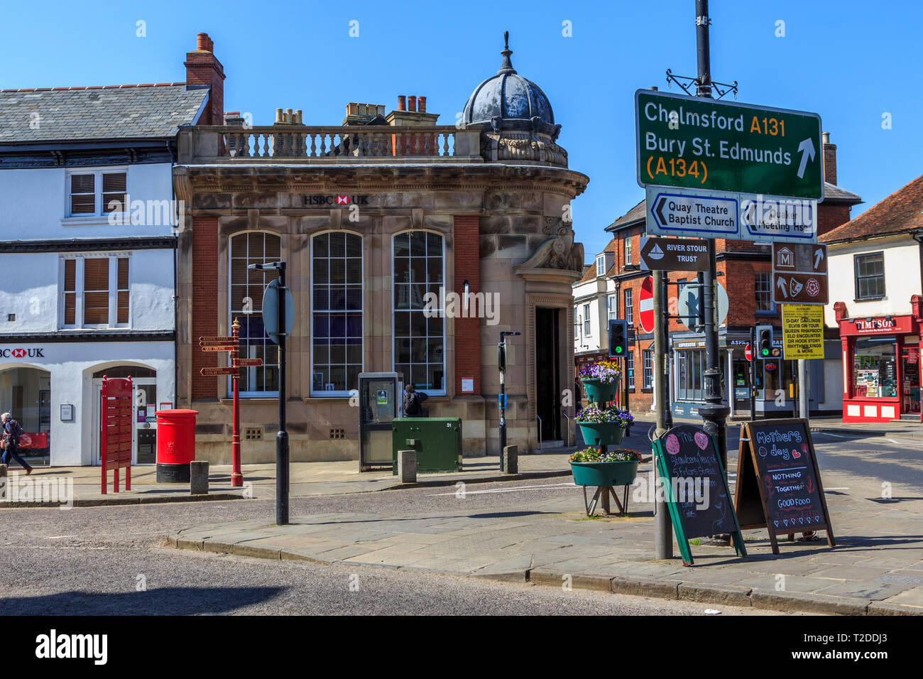 Sudbury Town Centre, Suffolk, England, UK, GB Stock Photo Alamy