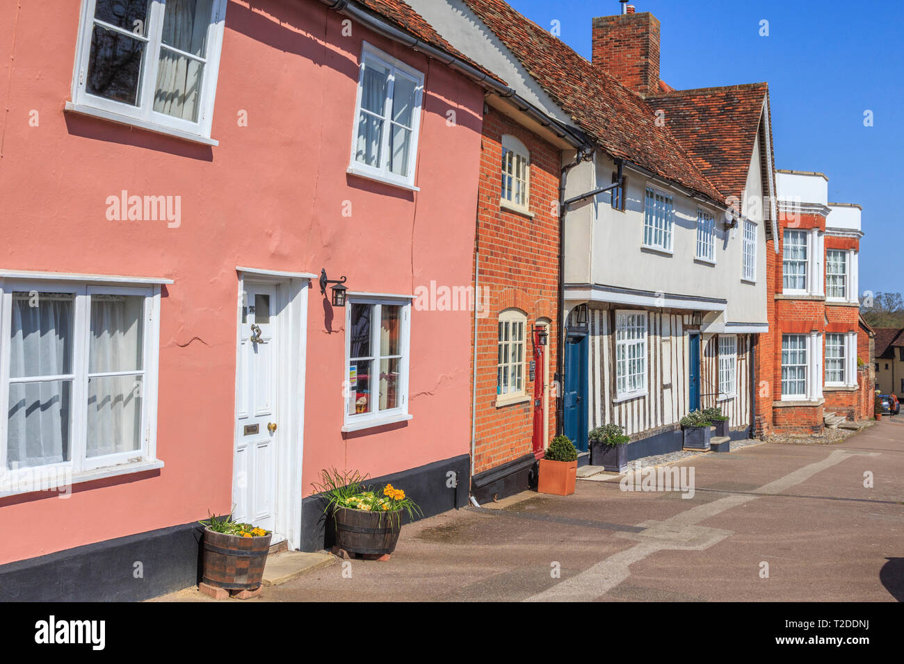 Lavenham Town Centre, Suffolk, England, UK, GB Stock Photo Alamy