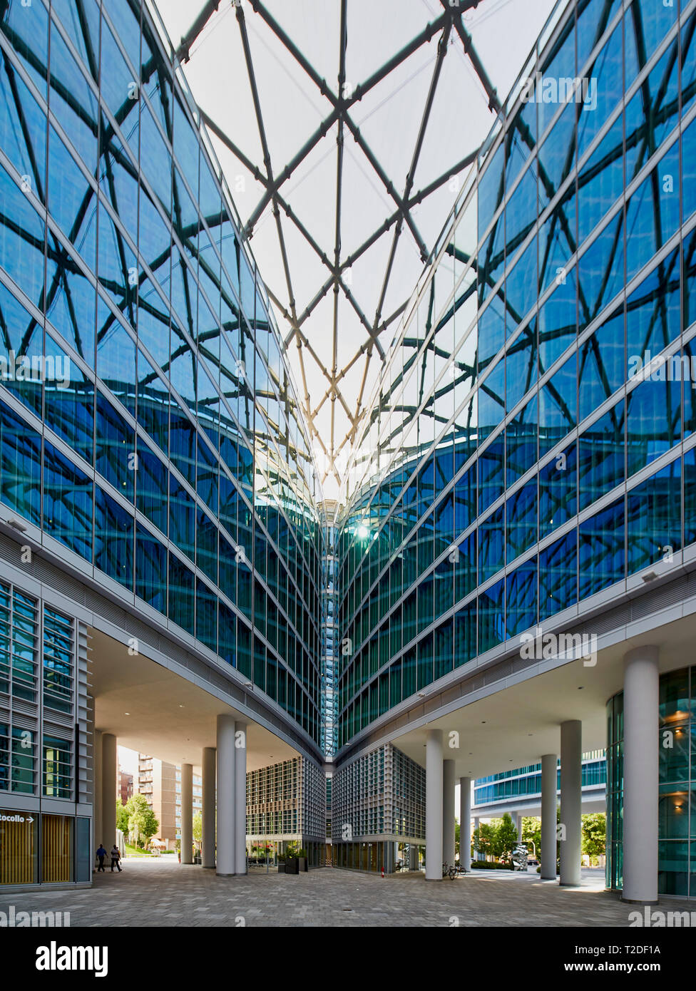 Palazzo Lombardia ("Lombardy Building") is a complex of buildings in Milan, Italy, including a 39-storey, 161 m (528 ft) tall skyscraper. It is the m Stock Photo