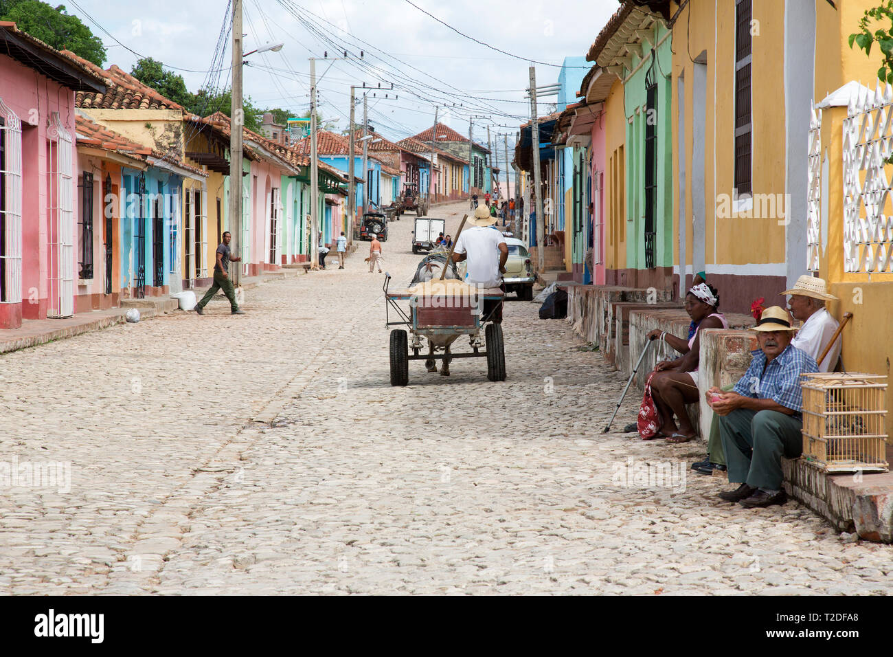 Street scene Trinidad,Cuba Stock Photo