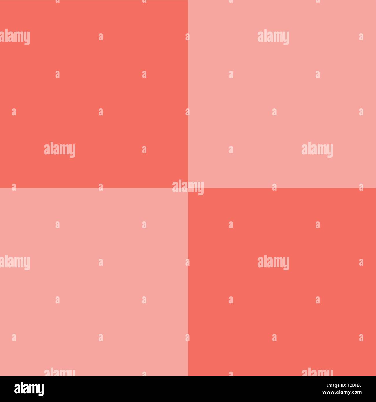 Colour harmony. Colour of the Year 2019. Living coral Stock Vector