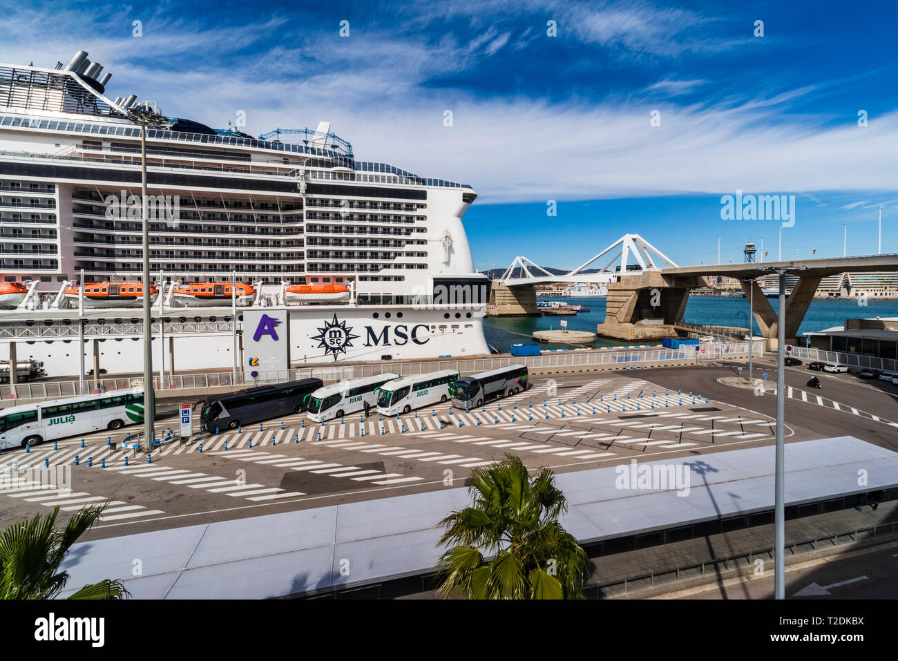 Cruise Terminal Port Of Barcelona Barcelona City Catalunya Spain Europe Stock Photo Alamy