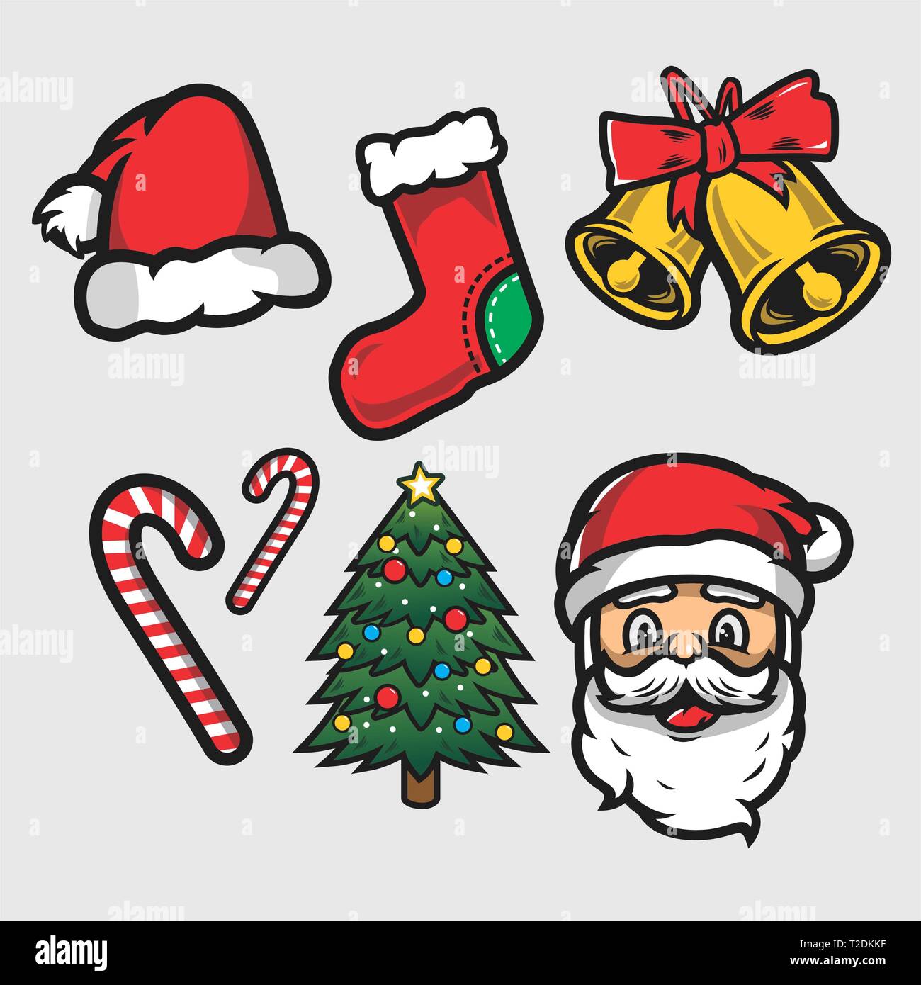 Christmas Sticker pack Stock Photo