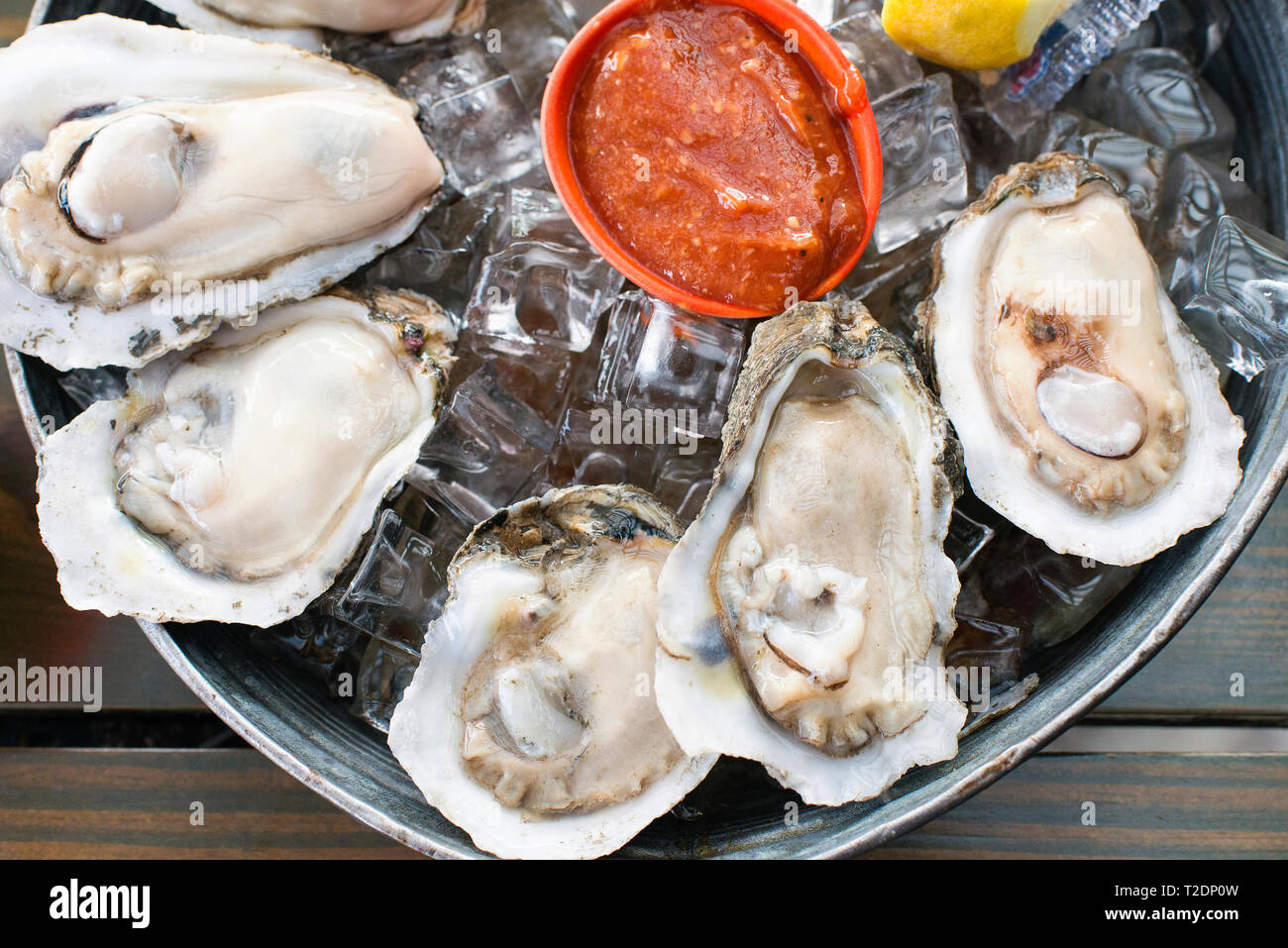 Oysters at Station 6, New Orleans, Louisiana Stock Photo Alamy