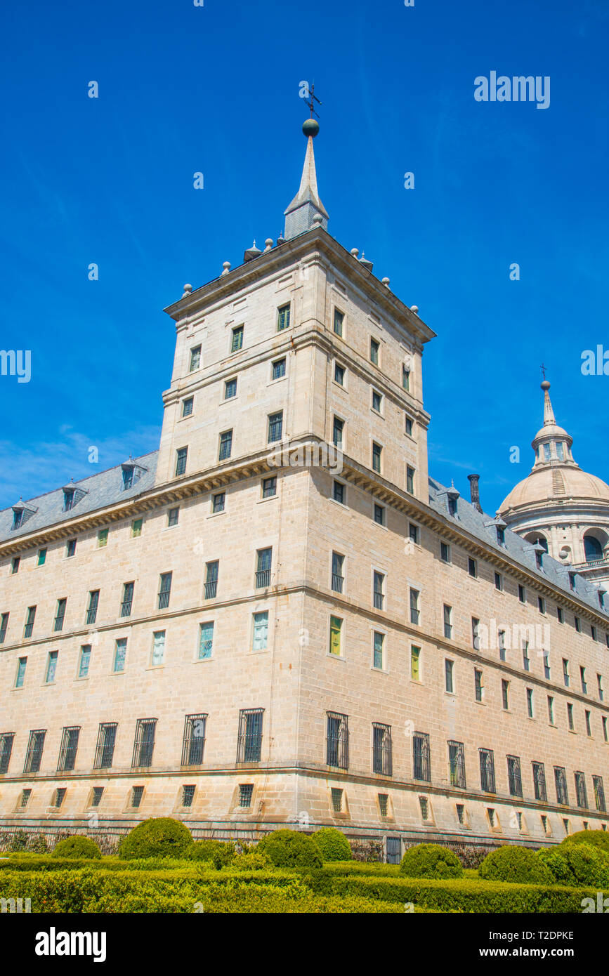 Royal Monastery. San Lorenzo del Escorial, Madrid province, Spain. Stock Photo
