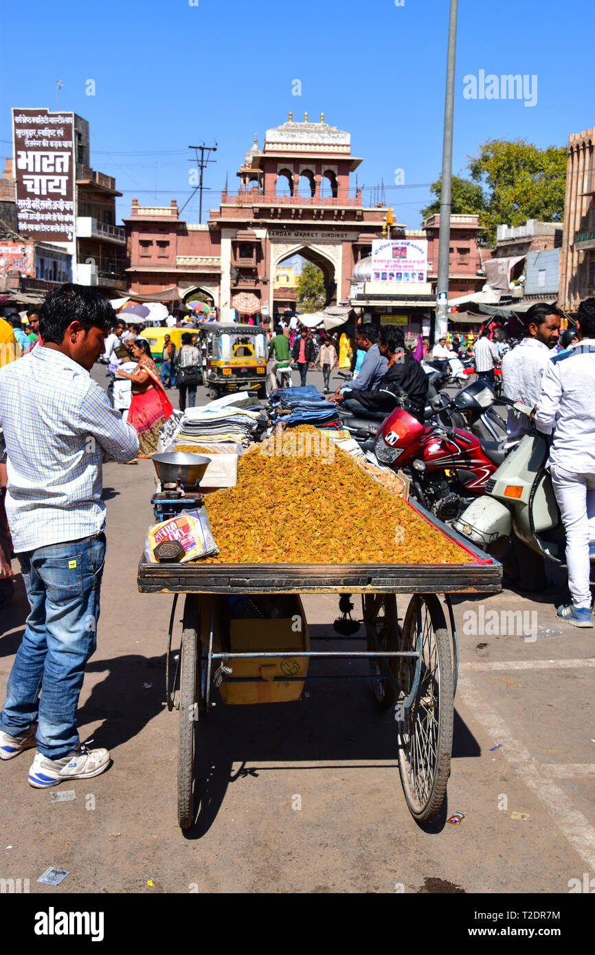 Sardar Market, Jodhpur, Rajasthan, India Stock Photo