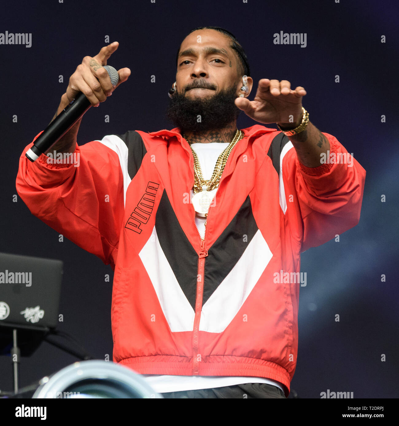 Npsy Rapper April 28, 2018 - Washington, D.C, U.S - Rapper NIPSEY HUSSLE performs ...