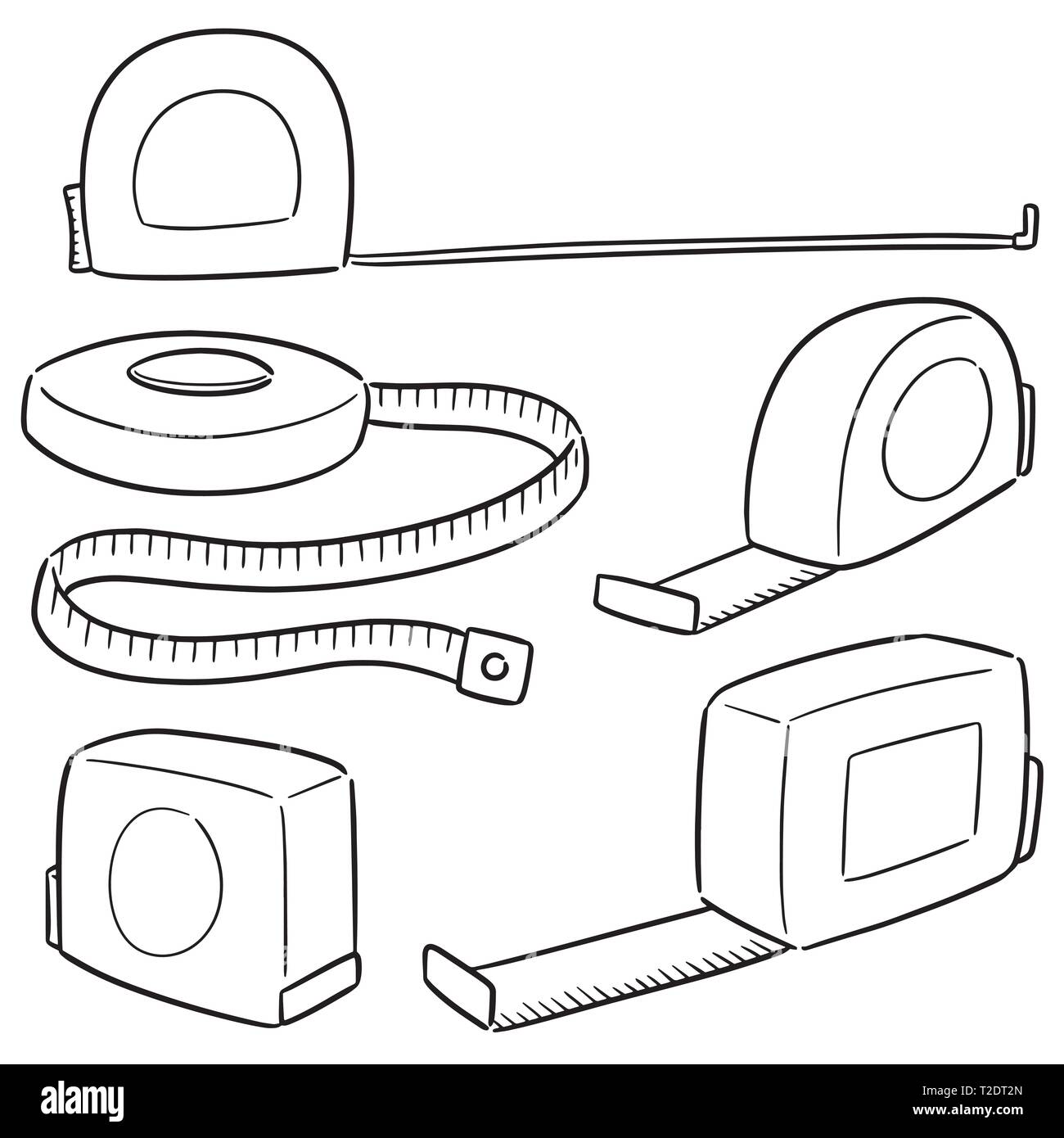 vector set of measuring tape Stock Vector Image & Art - Alamy