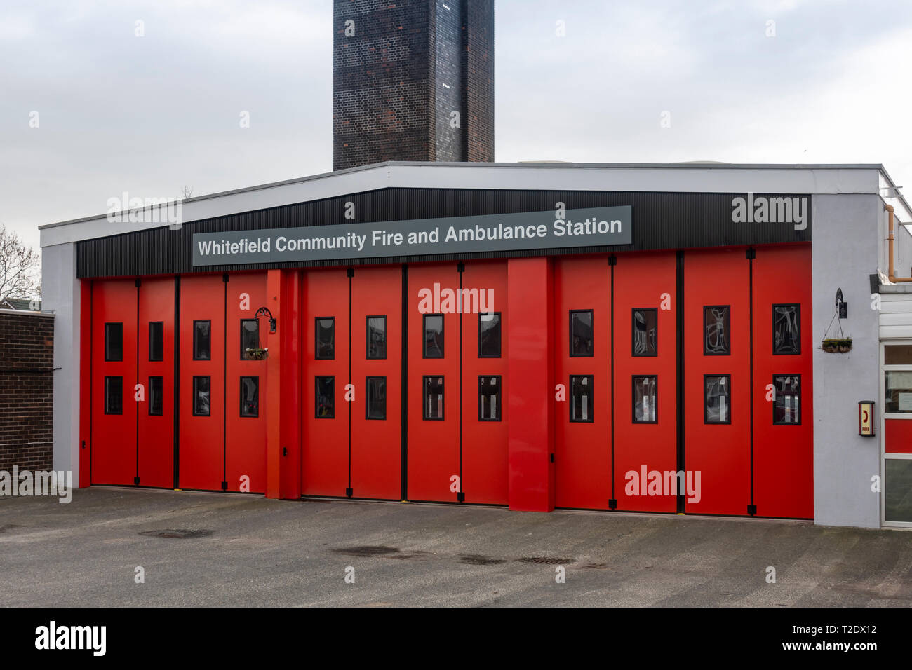 Whitefield Community Fire Station Stock Photo