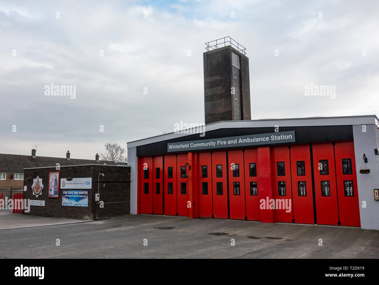Whitefield Community Fire Station Stock Photo