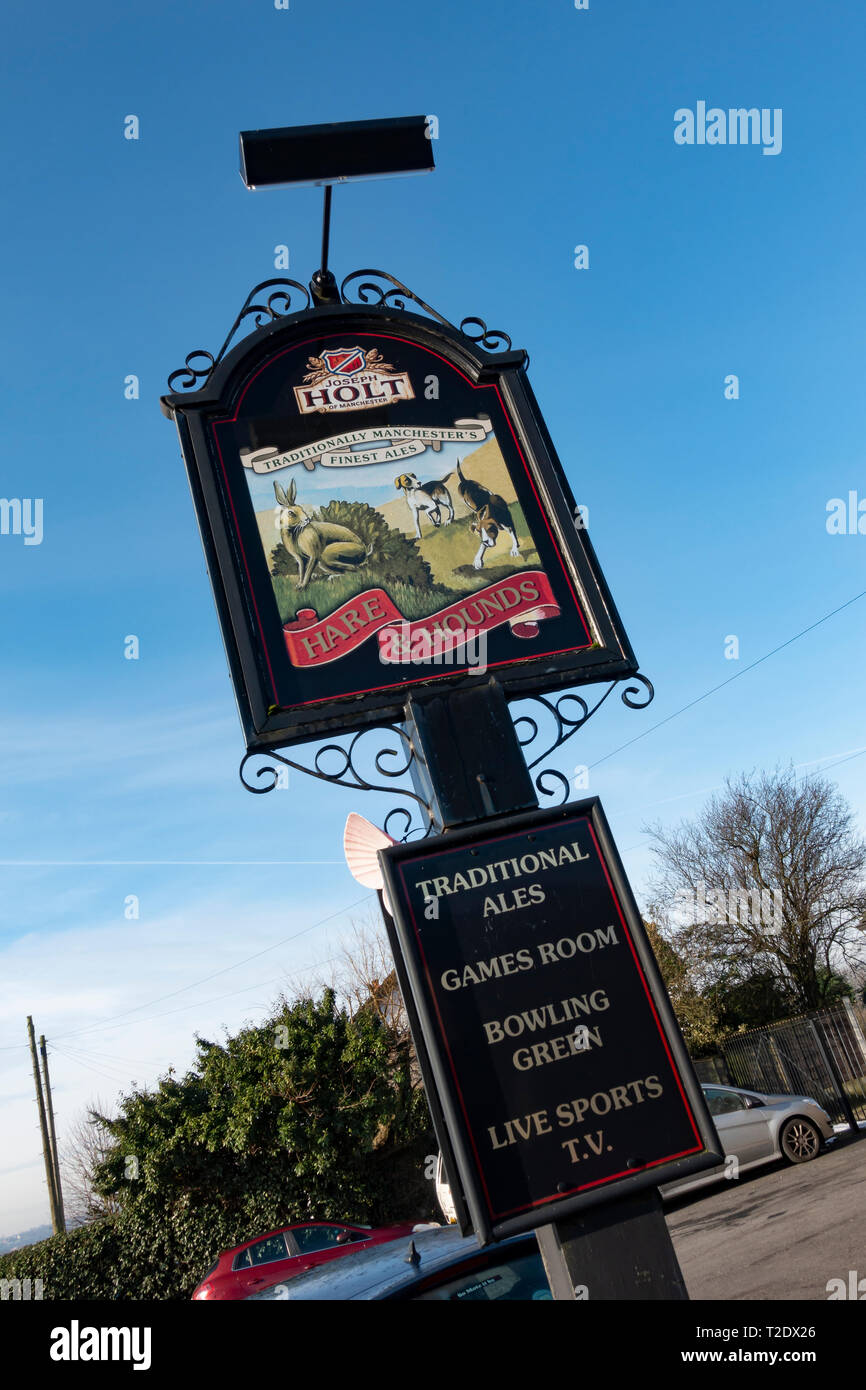 Jospeh Holts Pub Sign Stock Photo
