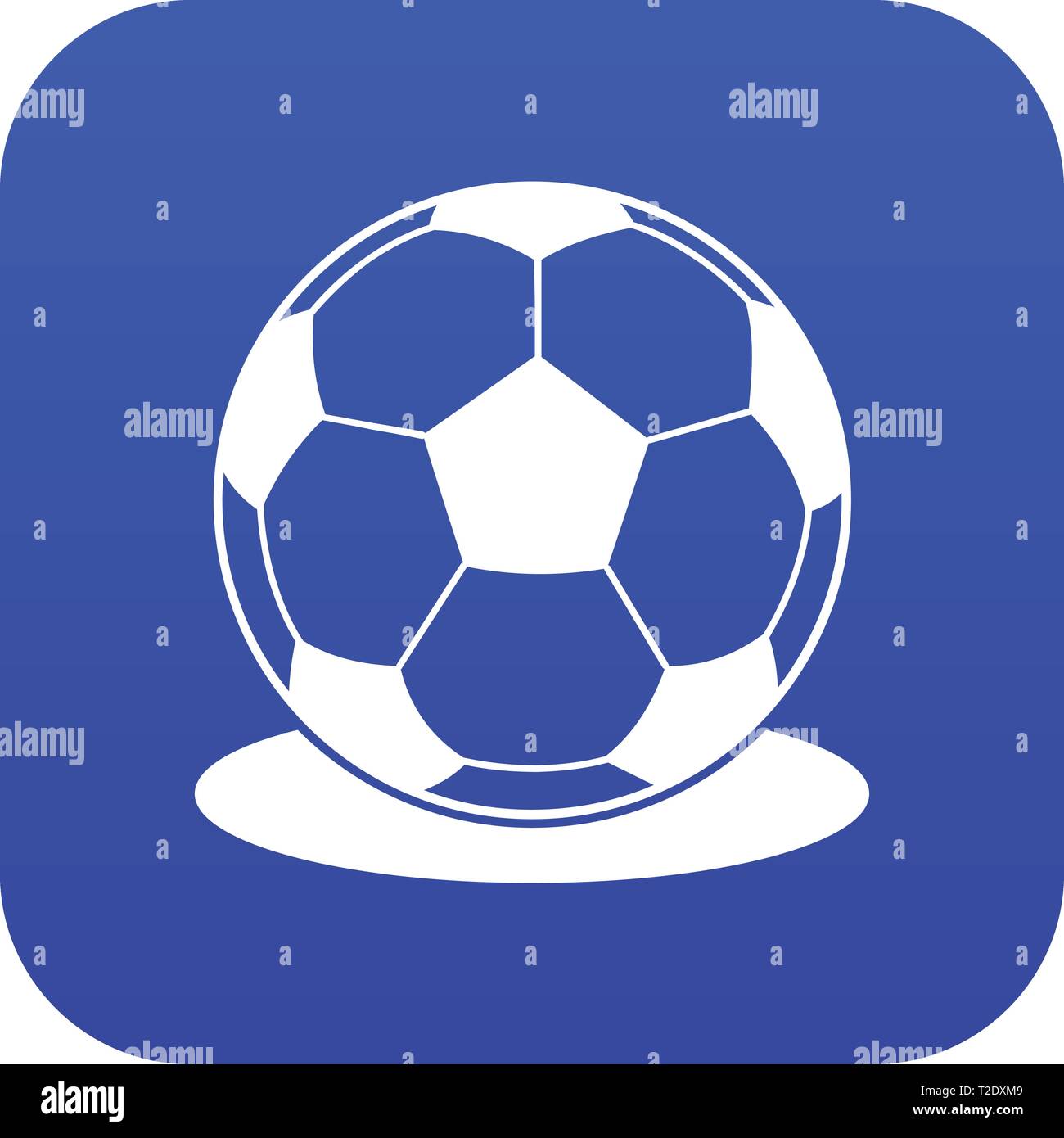 Soccer ball icon digital blue Stock Vector Image & Art - Alamy
